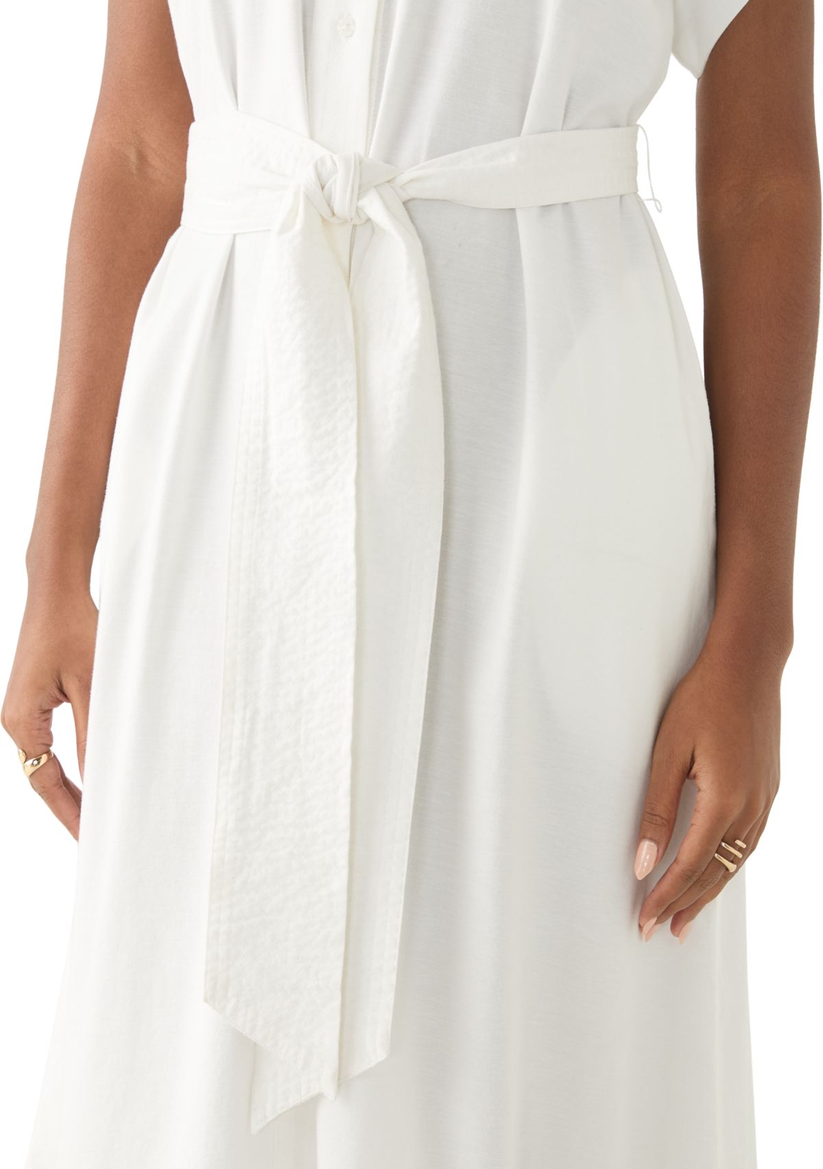 Womens Short Dolman Sleeve Midi Dress