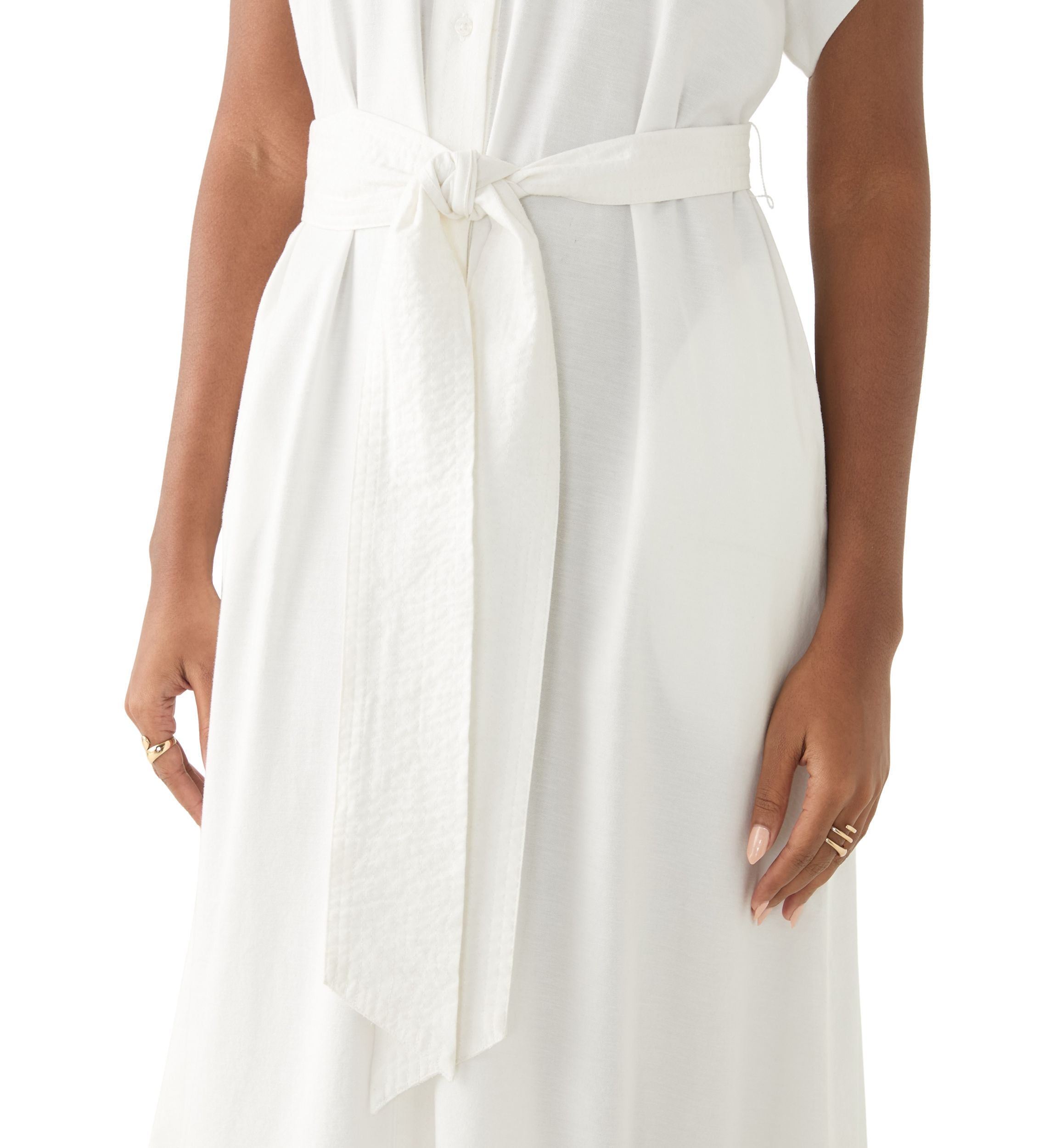 Womens Short Dolman Sleeve Midi Dress