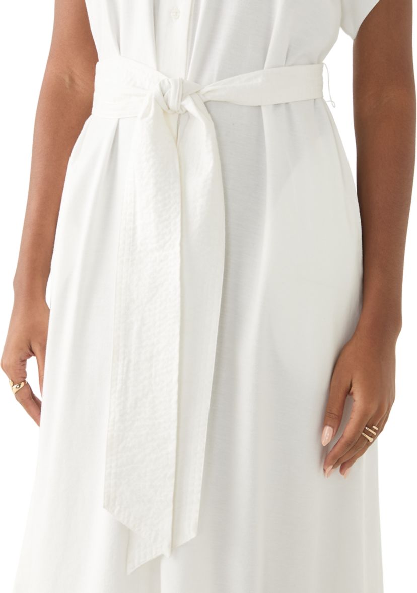 Womens Short Dolman Sleeve Midi Dress