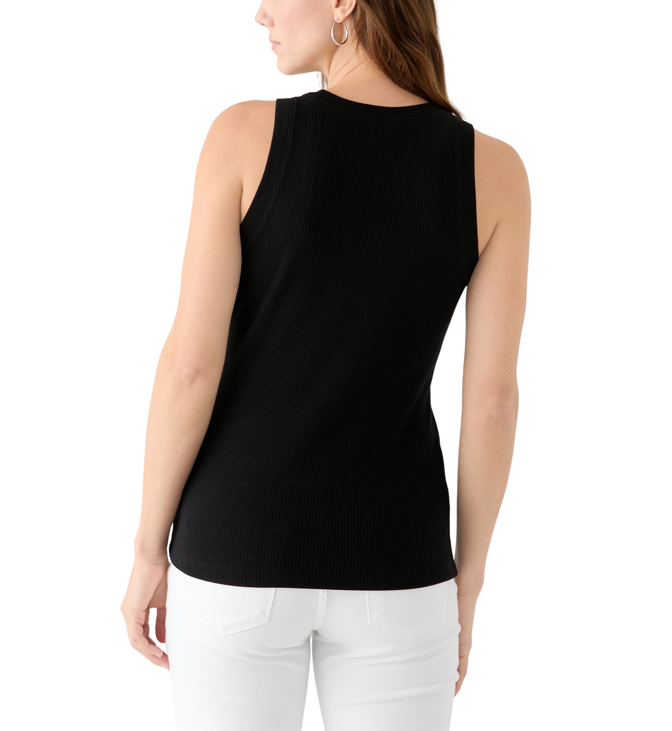 Womens Sleeveless Ribbed Tank Top