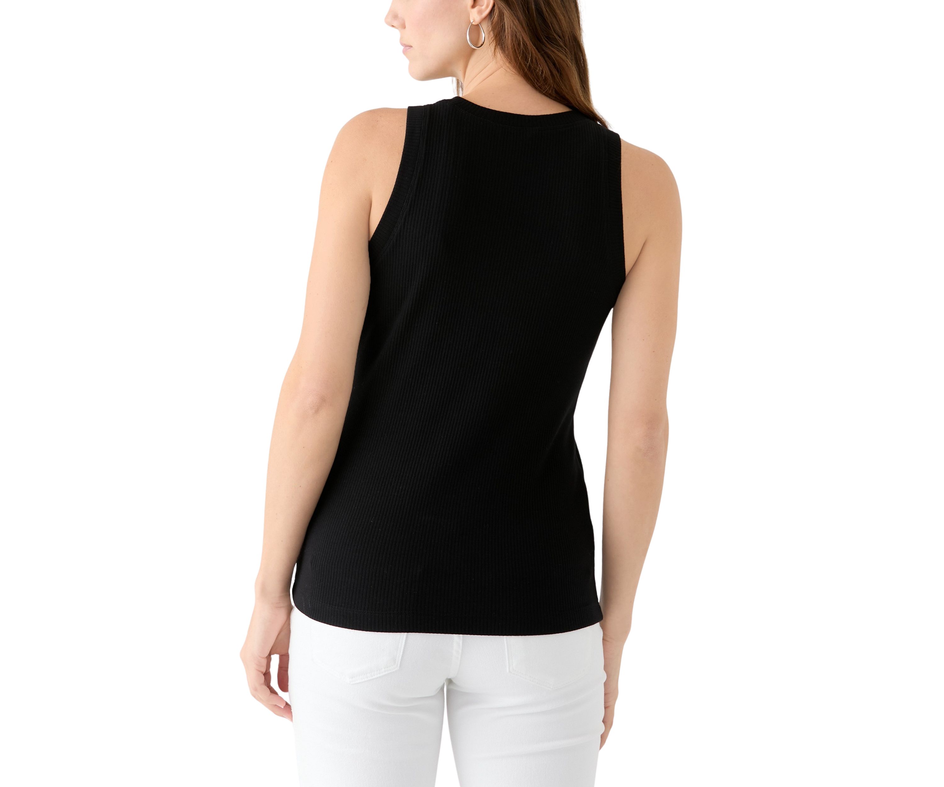 Womens Sleeveless Ribbed Tank Top