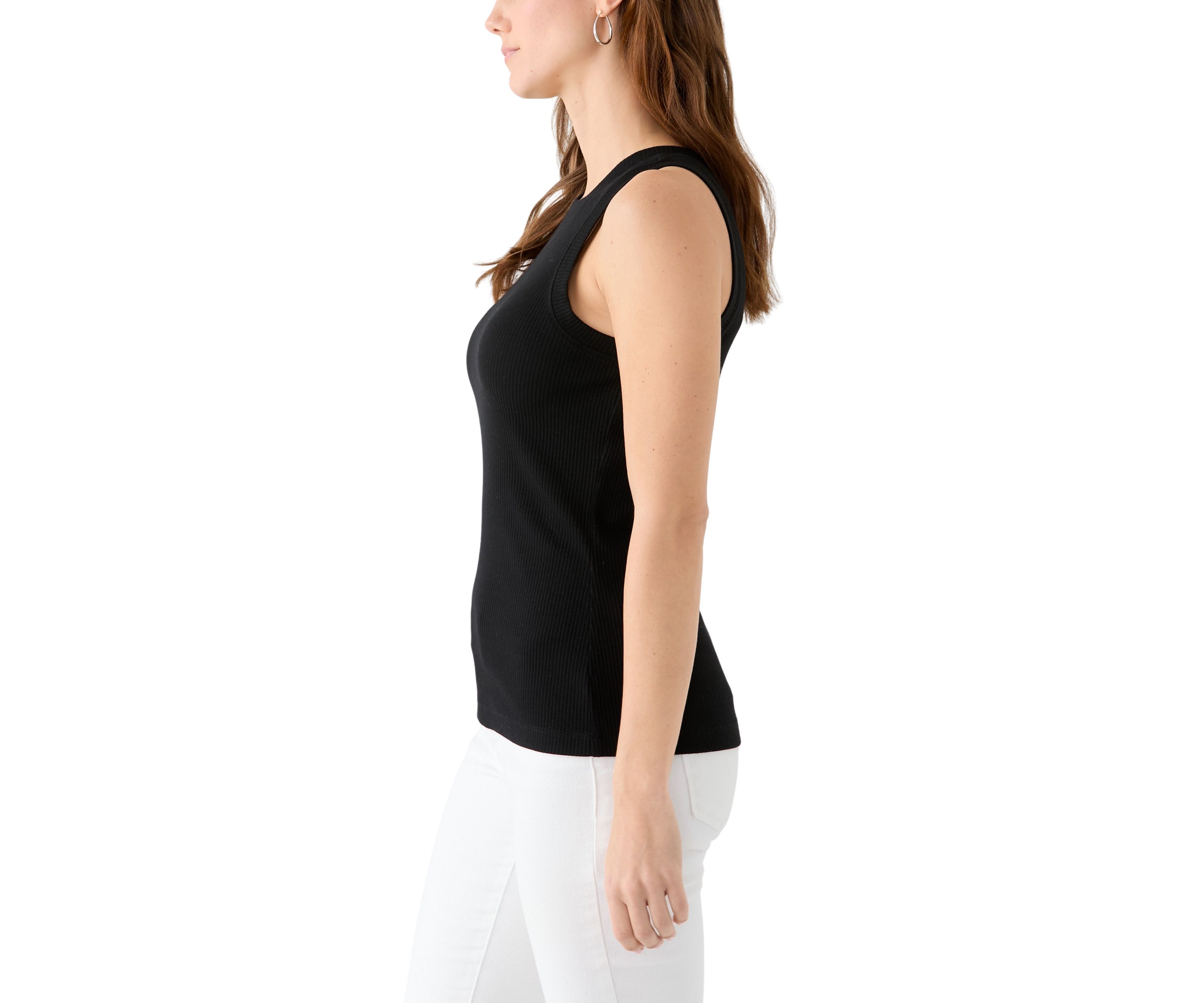 Womens Sleeveless Ribbed Tank Top