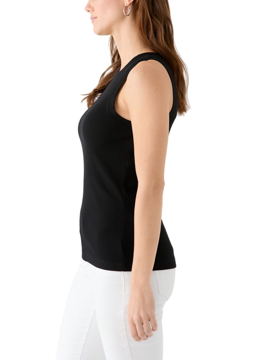 Womens Sleeveless Ribbed Tank Top