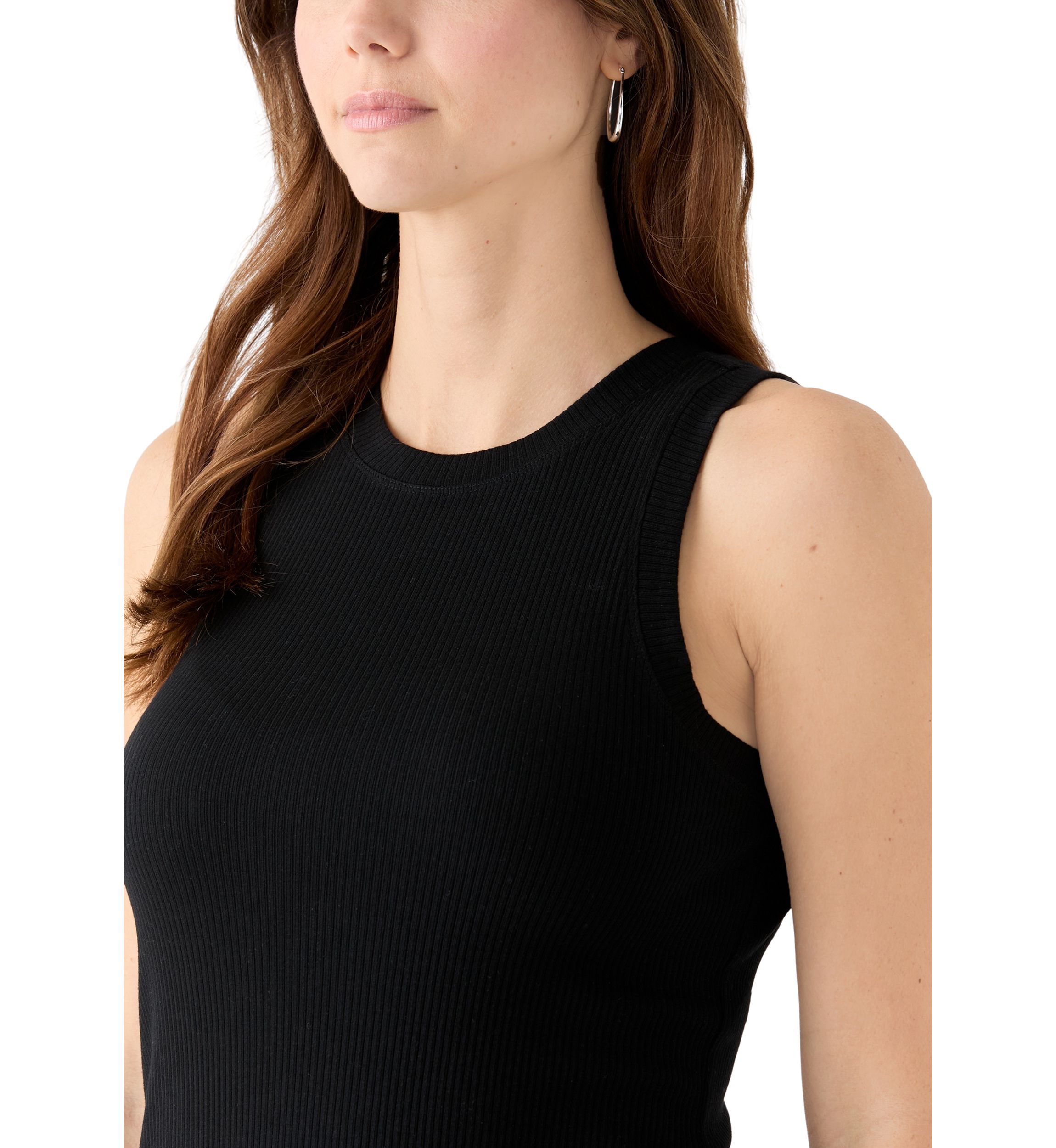 Womens Sleeveless Ribbed Tank Top