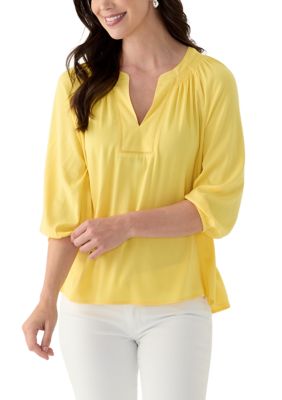 Womens Trim Peasant Top