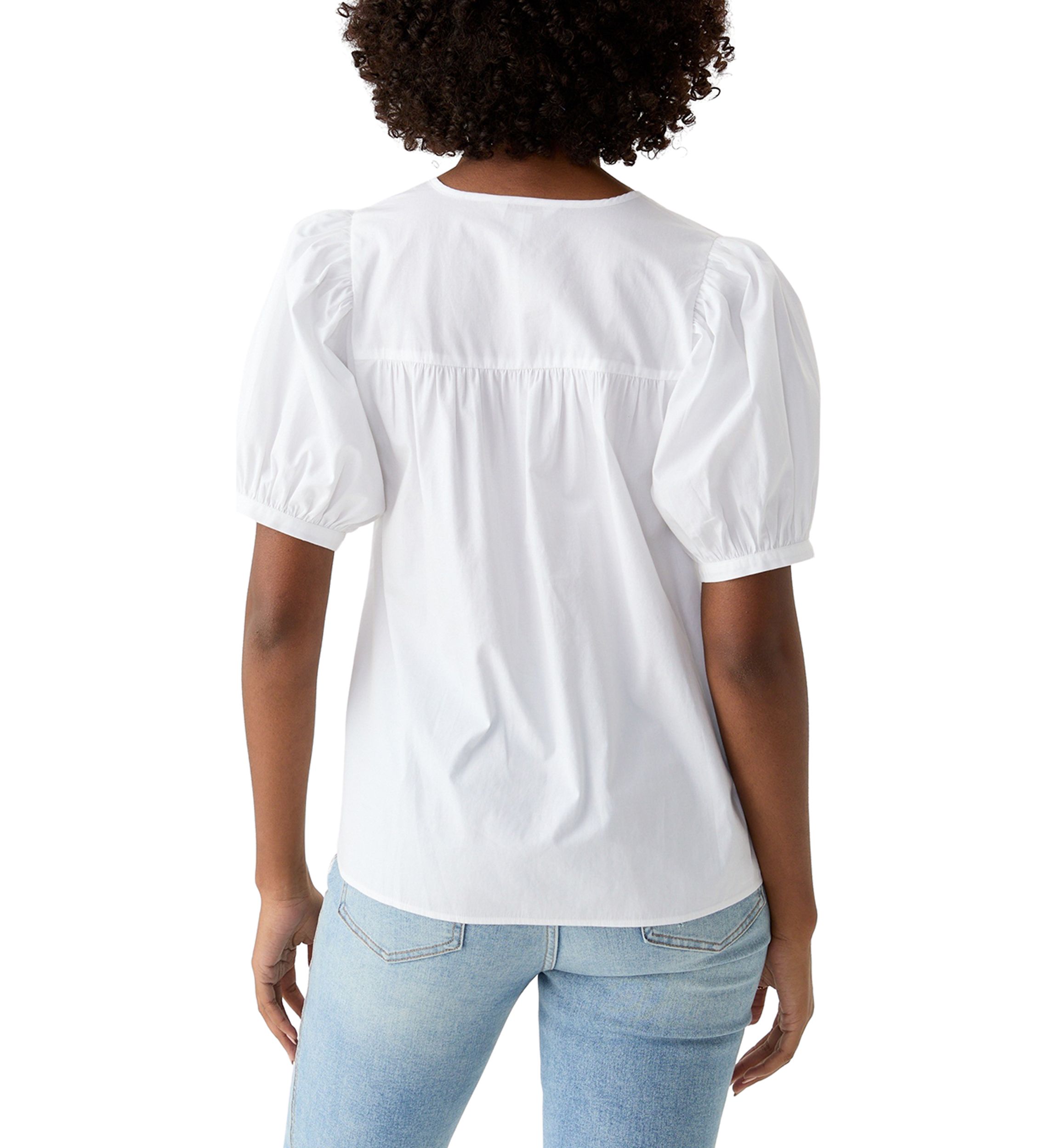 Womens Tassel Peasant Top