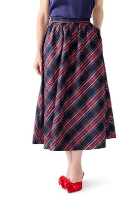 Women's Sewing Down South x Crown & Ivyâ¢ Tartan Twirl Midi Skirt