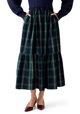 Crown & Ivy Women's Shirred Maxi Skirt