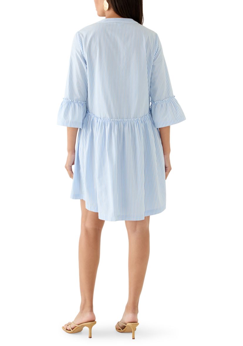women's dresses shifts Flared Sleeve Shift Dress-Multi, Orchid Canopy main image 1