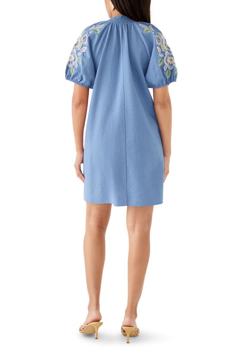 Crown & Ivy Women's Short Sleeve Textured Mini Dress | Belk