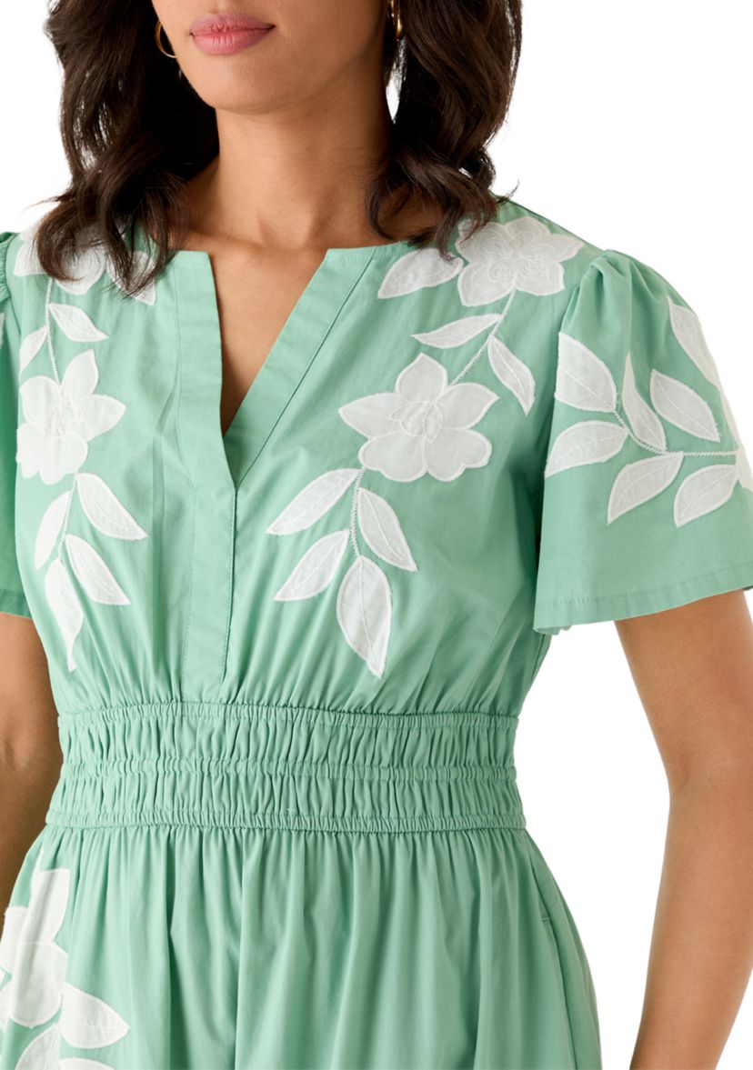 slim fit dress slacks Naomi Short Sleeve Maxi Dress | Dark Green Floral main image 0