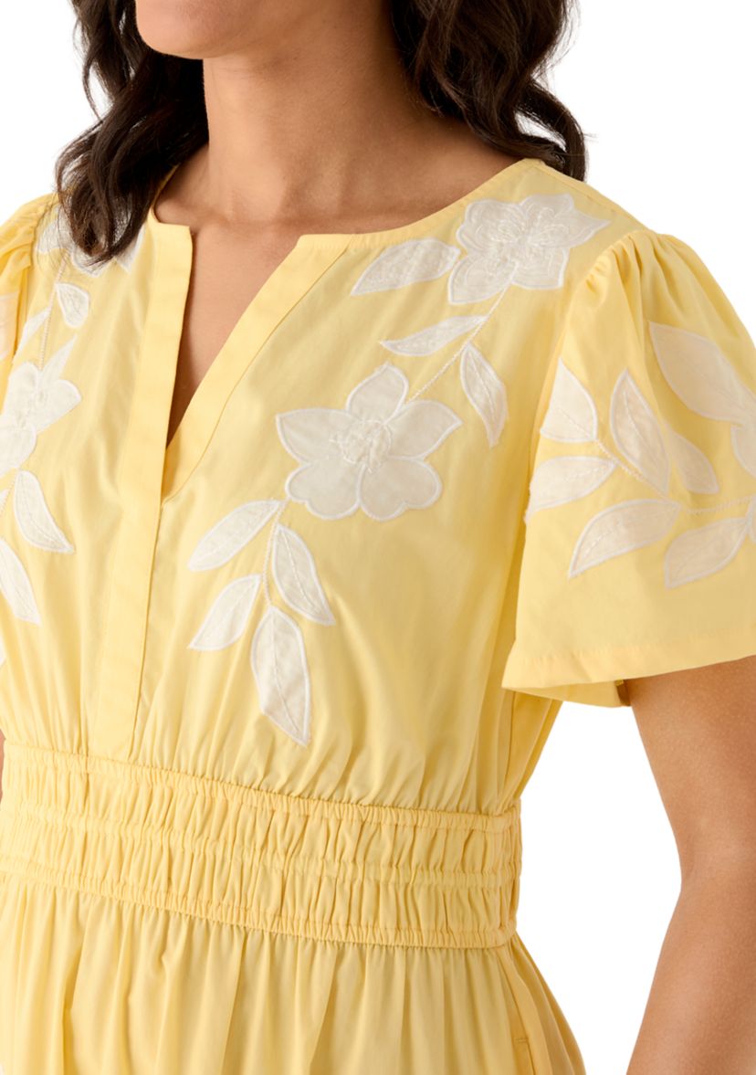 Crown & Ivy Women's Short Sleeve Waisted Maxi Dress | Belk