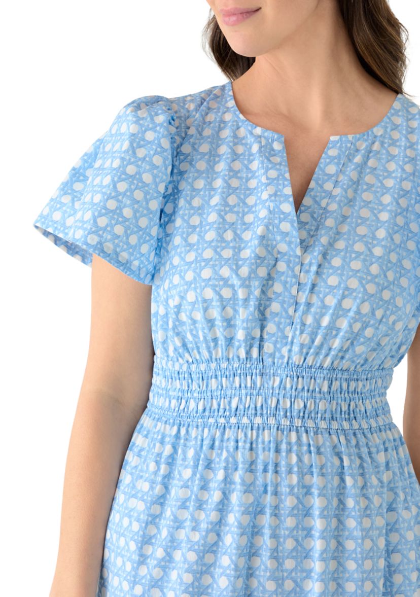 blue dress for baby girl Ivy Linen Midi Dress-Summer Blue Chambray