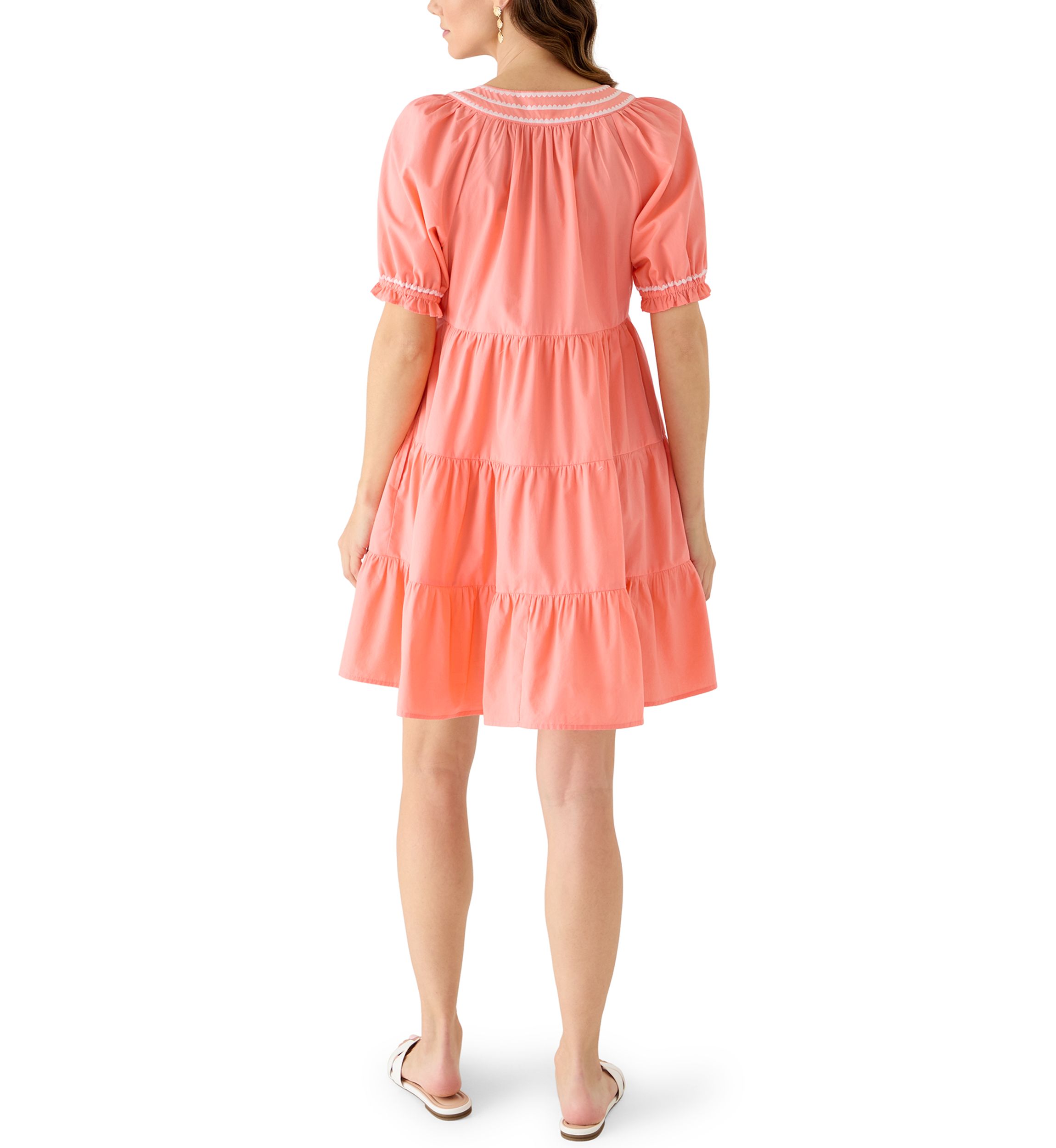 open lace back dress Long Dress Bella - Orange Palmery | Spring Collection main image 0