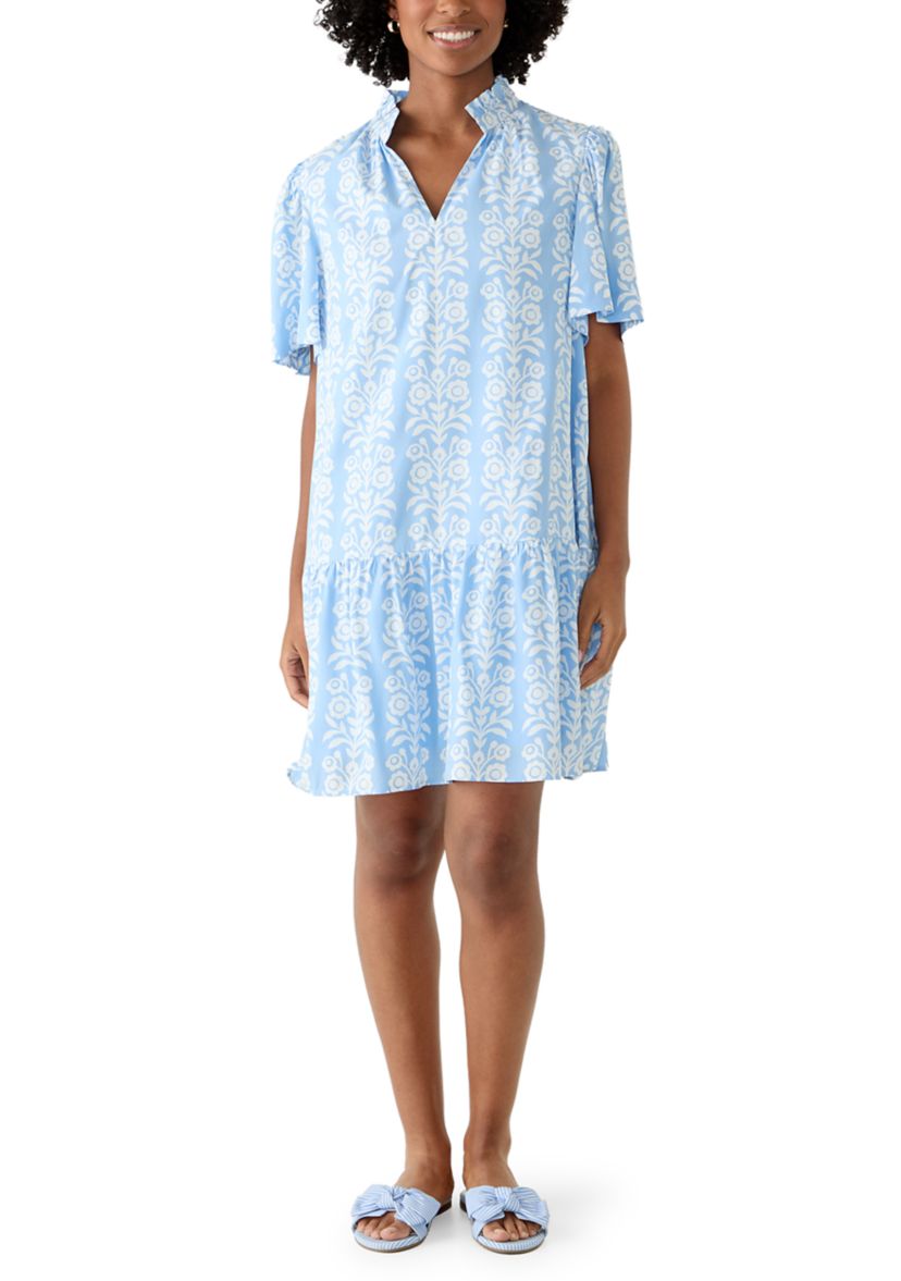 Crown & Ivy Women's Short Sleeve Print Mini Dress | Belk