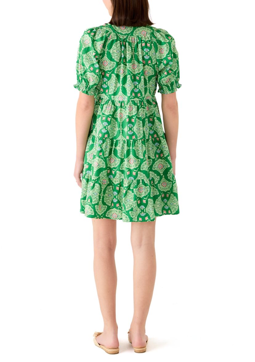Crown & Ivy Women's Short Sleeve Print Peasant Dress | Belk
