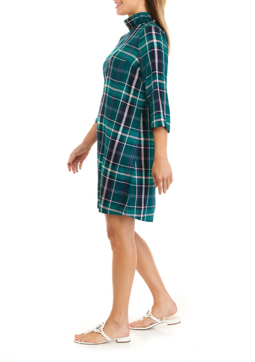 Petite Bow Back Ruffle Dress