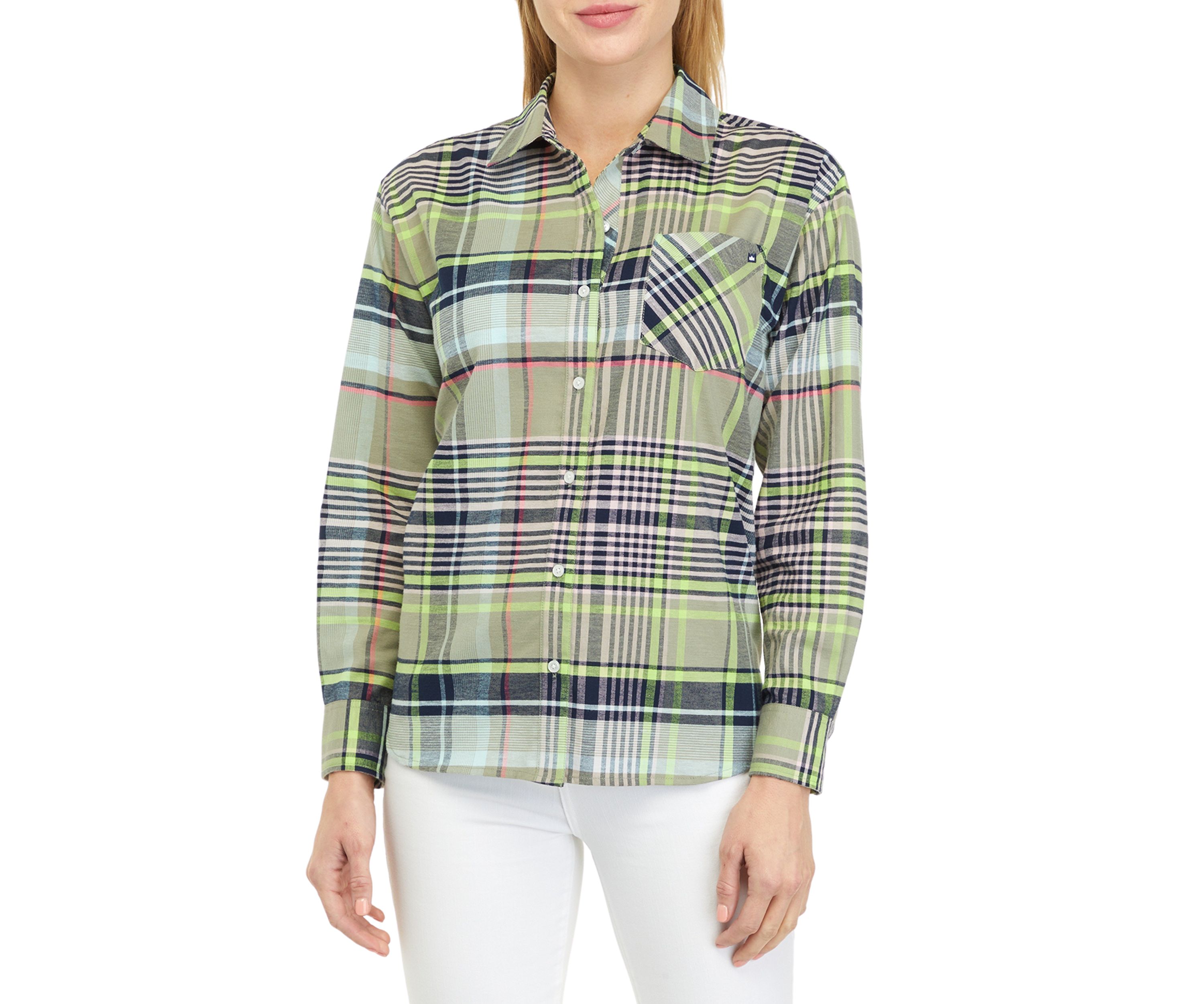 Petite Long Sleeve Oxford Boyfriend Shirt