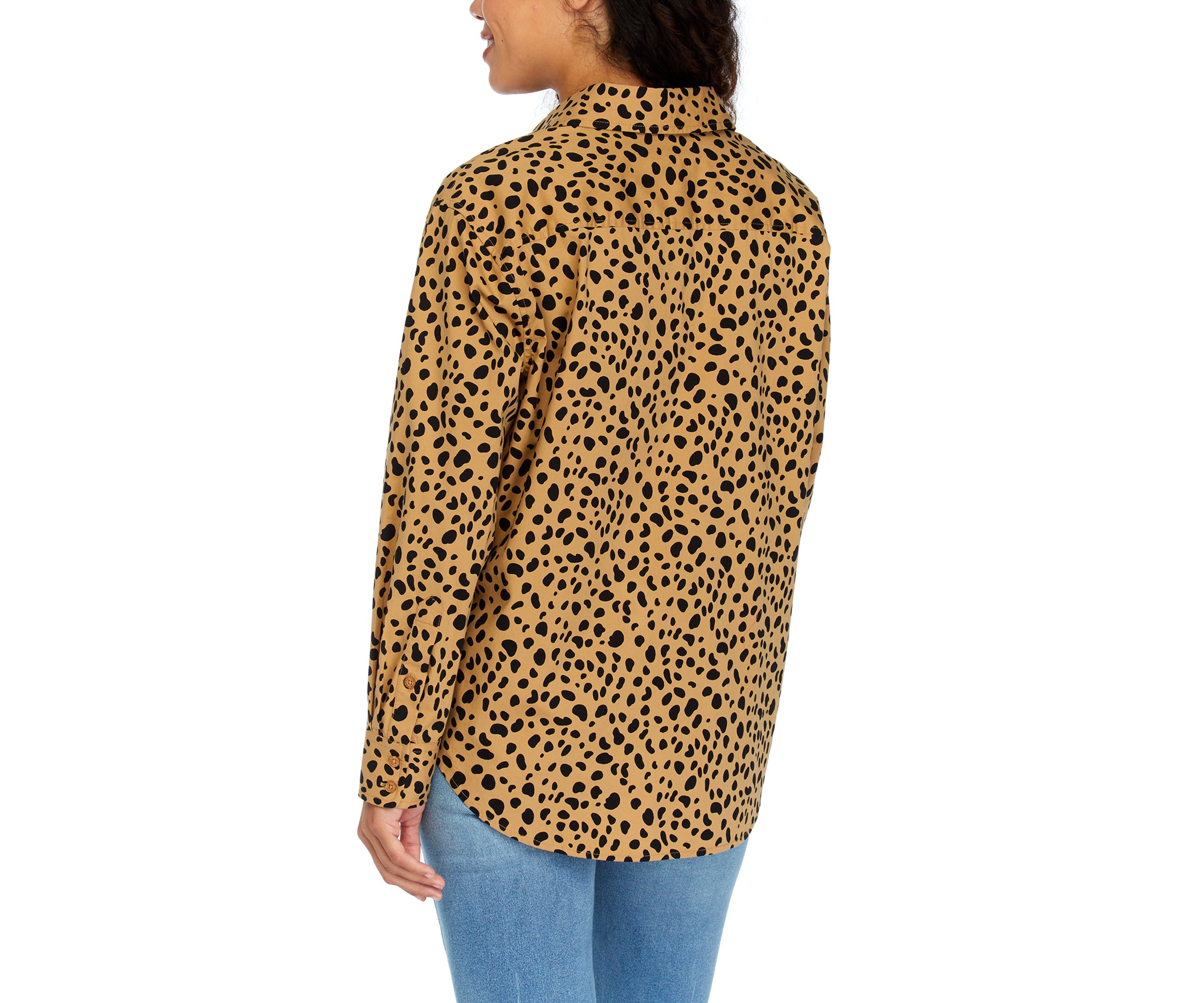 Petite Animal Print Shirt 