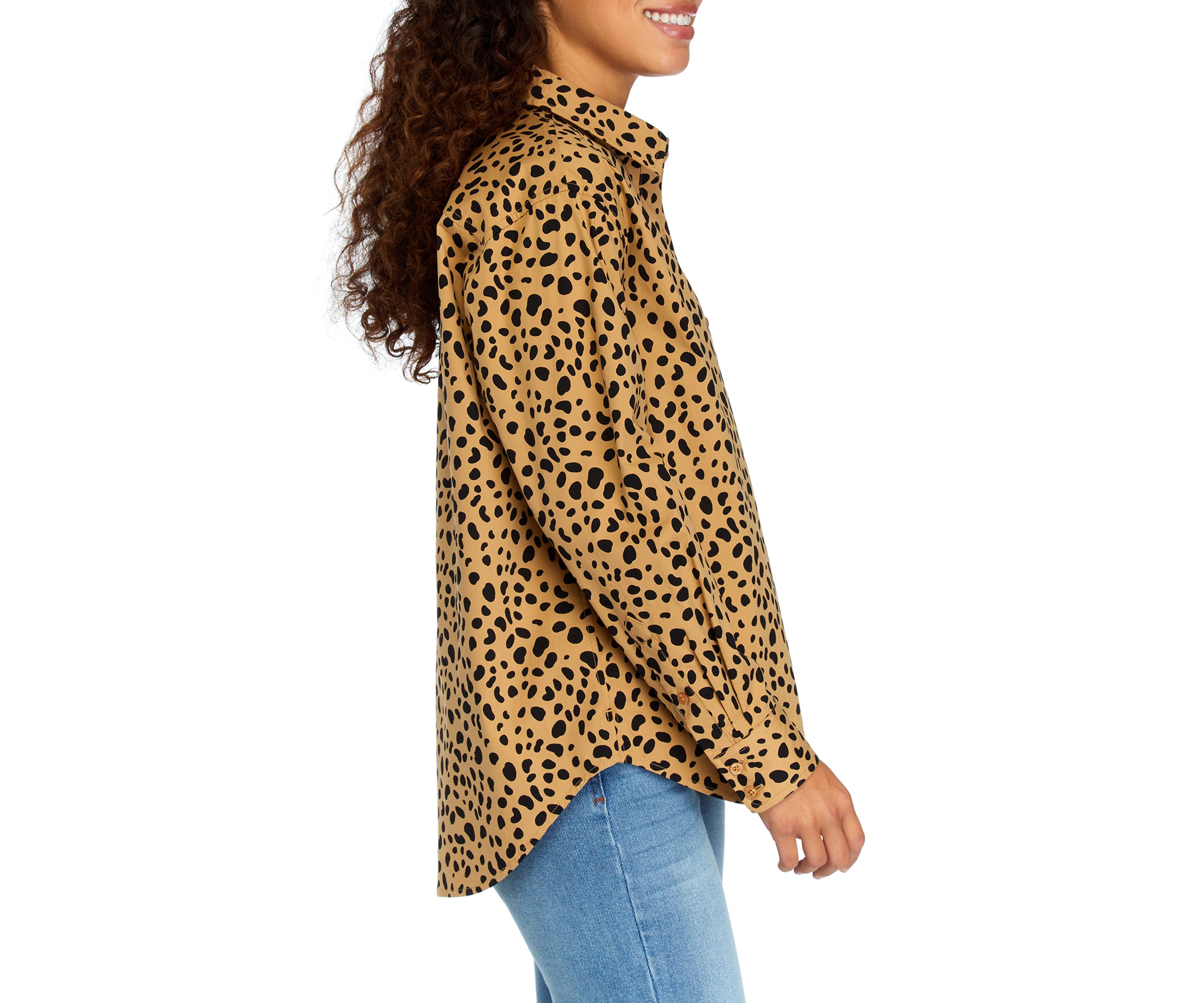 Petite Animal Print Shirt 