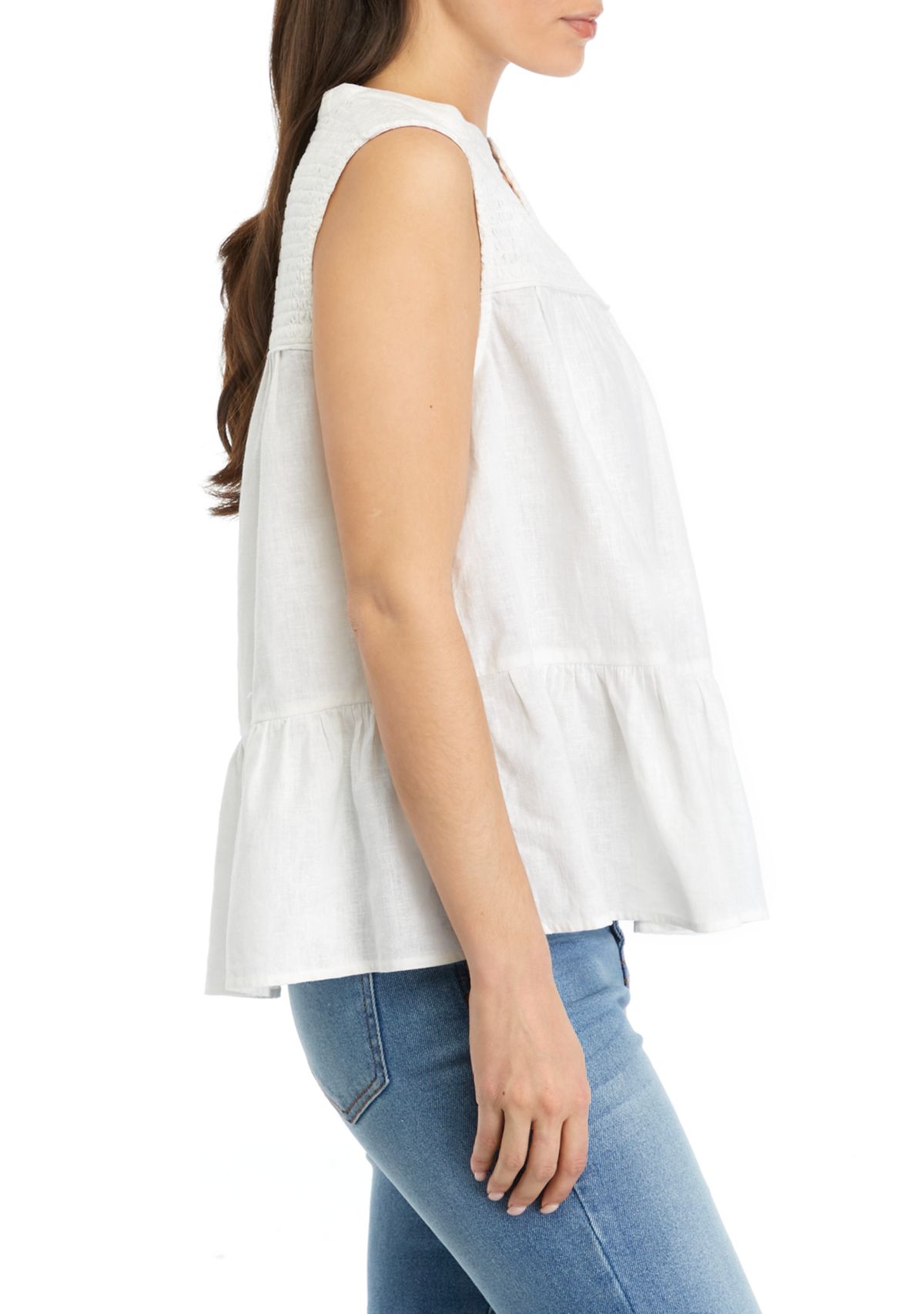 Petite Smocked Peasant Top