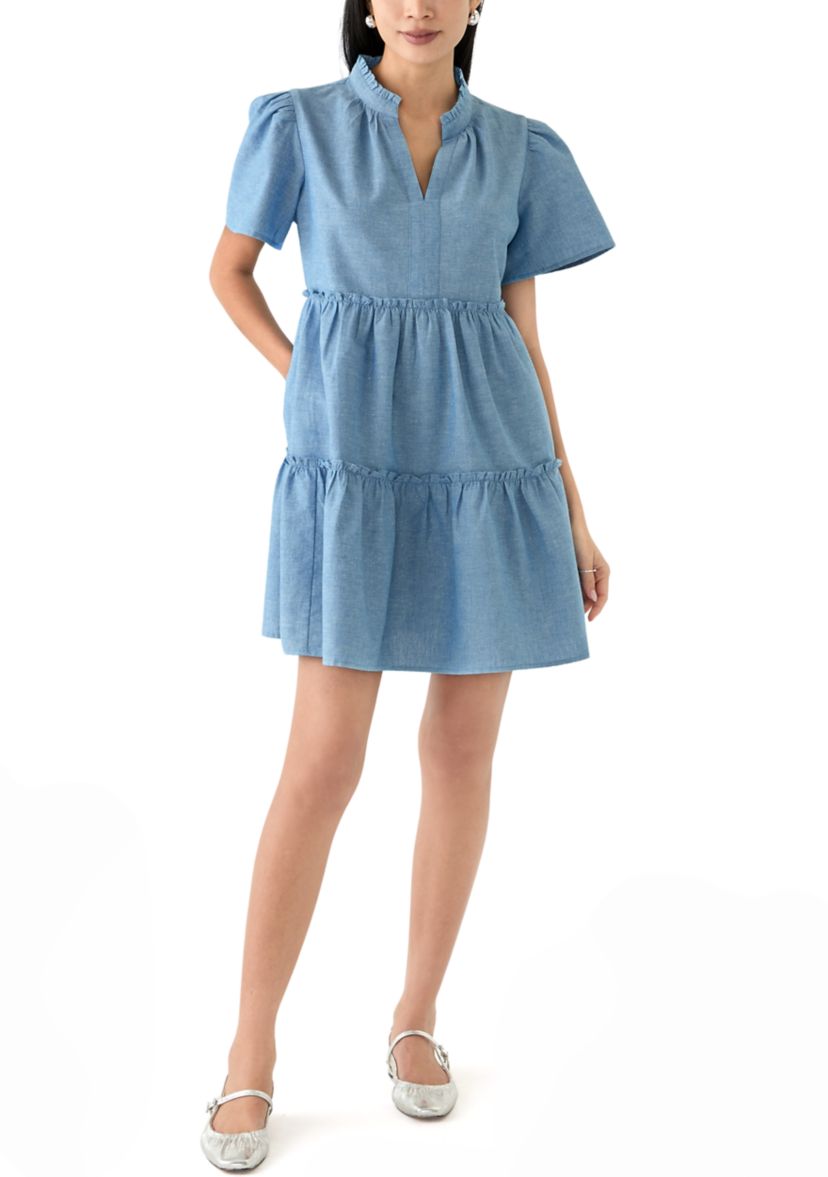 Petite Peasant Mini Dress