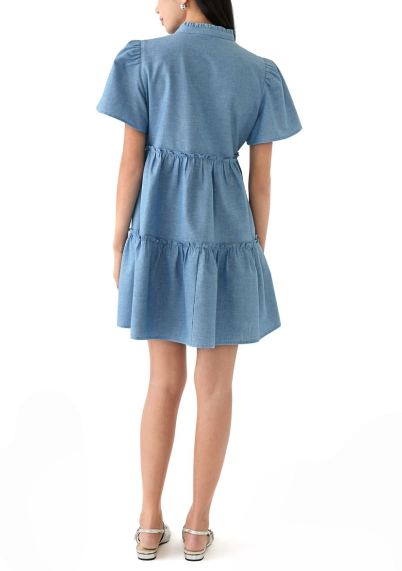 Petite Peasant Mini Dress