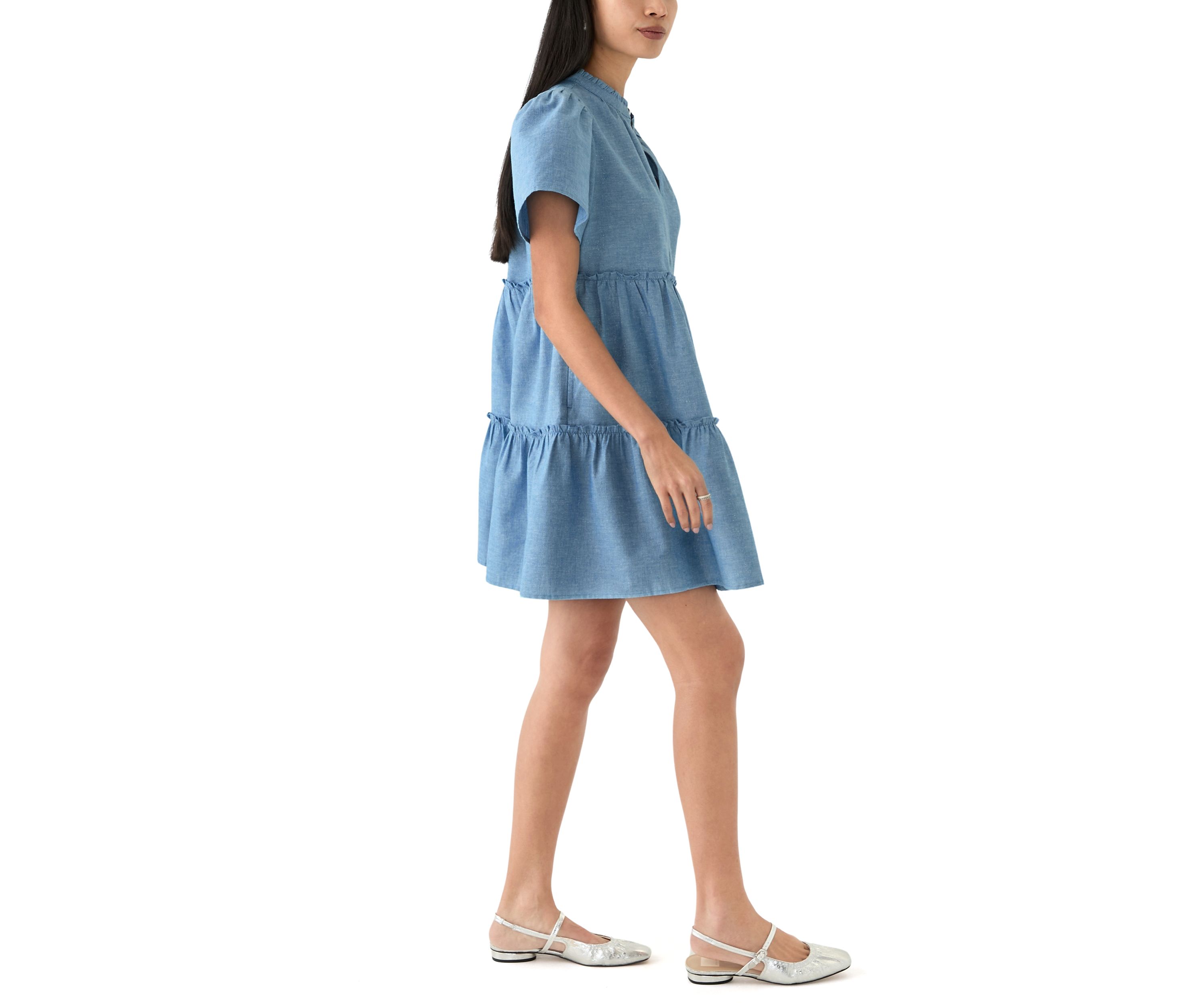 Petite Peasant Mini Dress