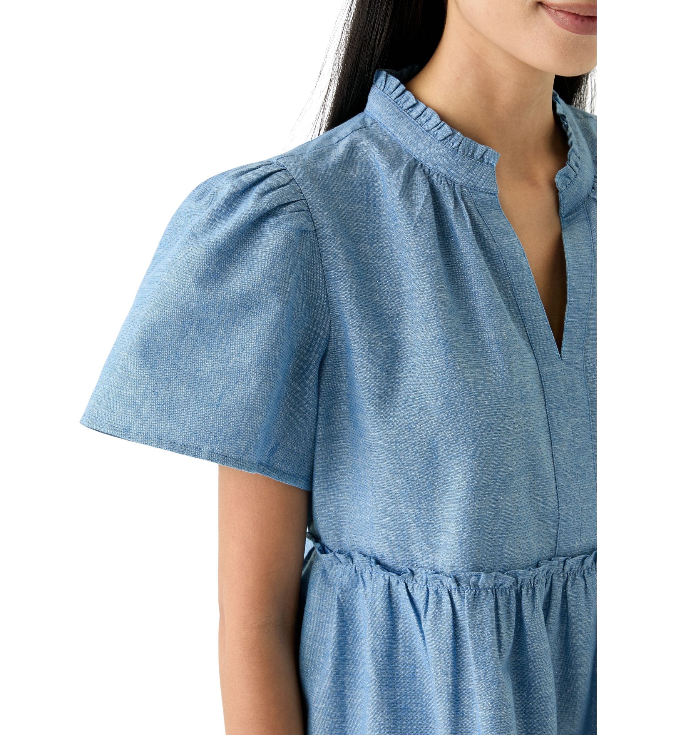 Petite Peasant Mini Dress