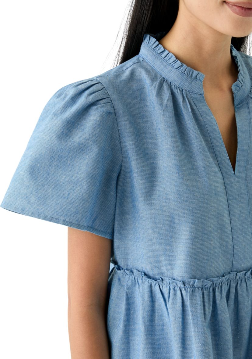 Petite Peasant Mini Dress
