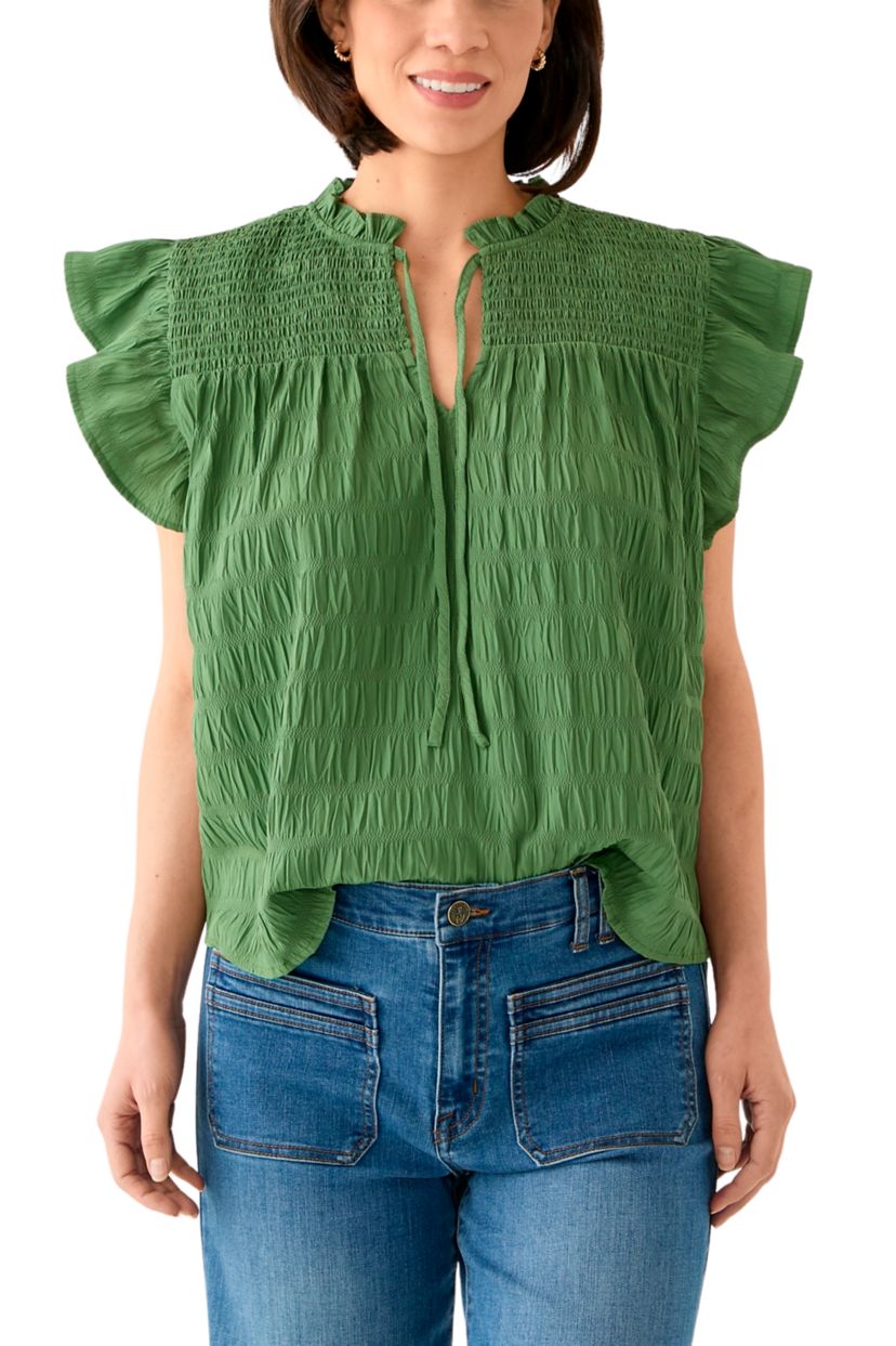 Petite Flutter Sleeve Top 
