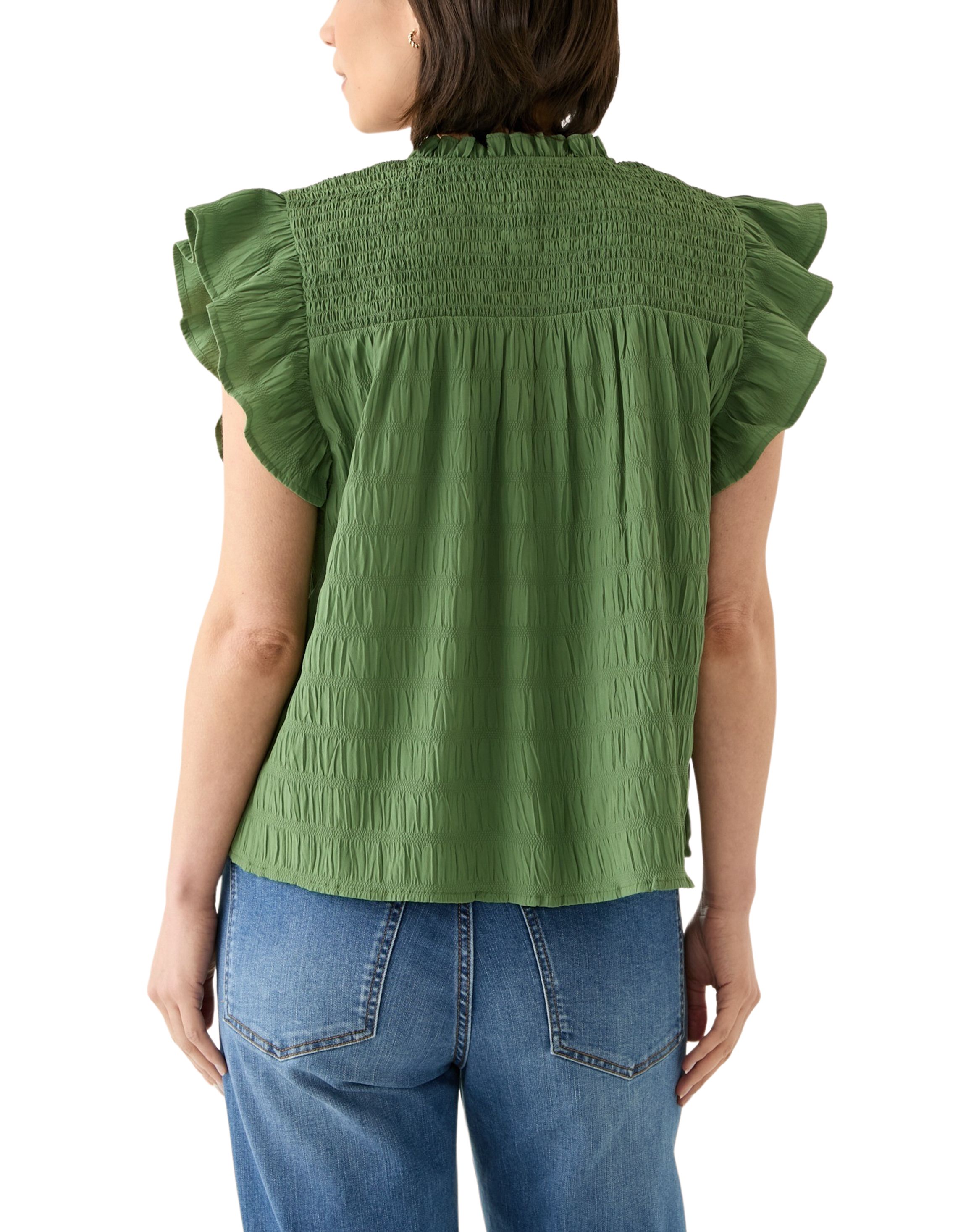 Petite Flutter Sleeve Top 