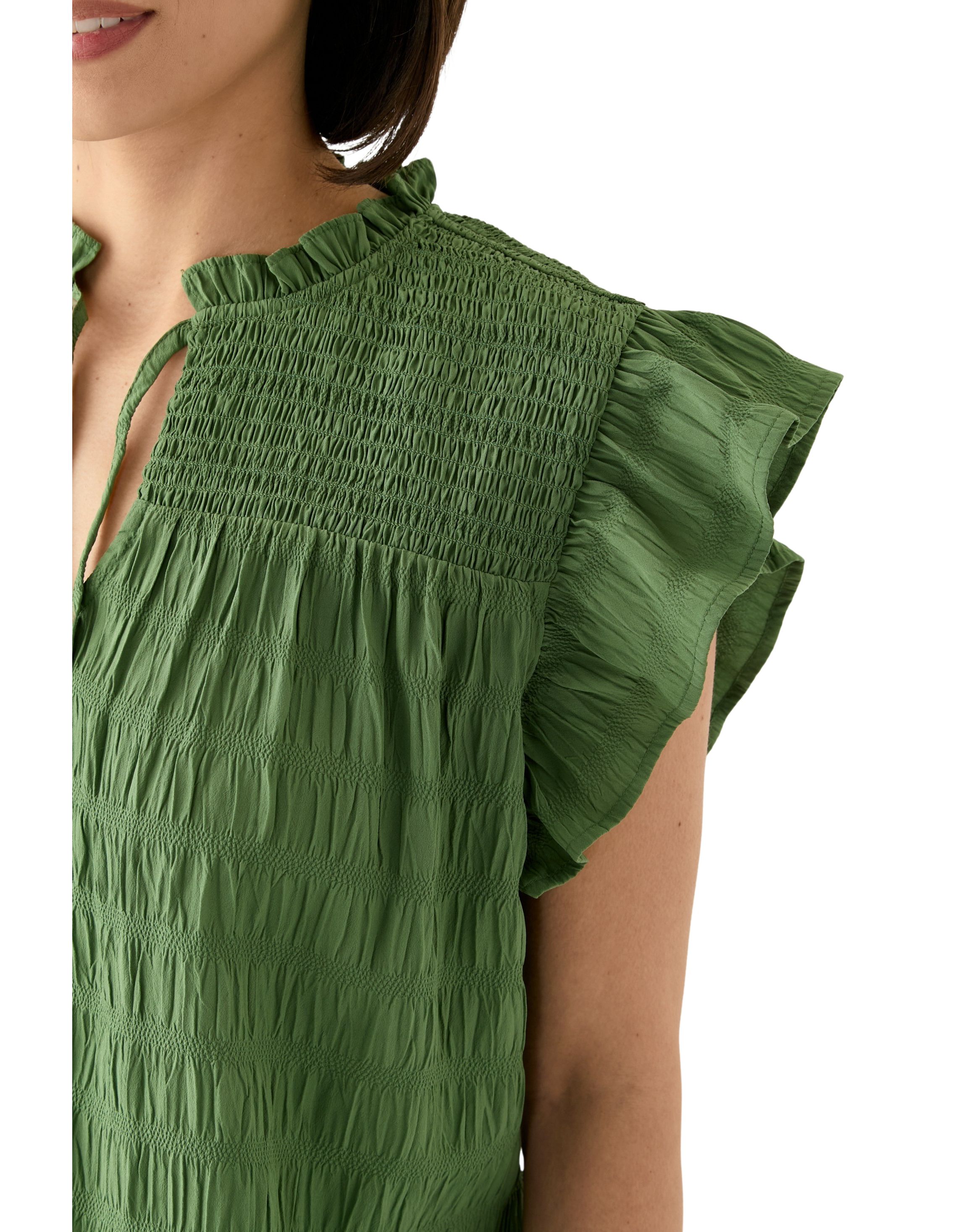 Petite Flutter Sleeve Top 