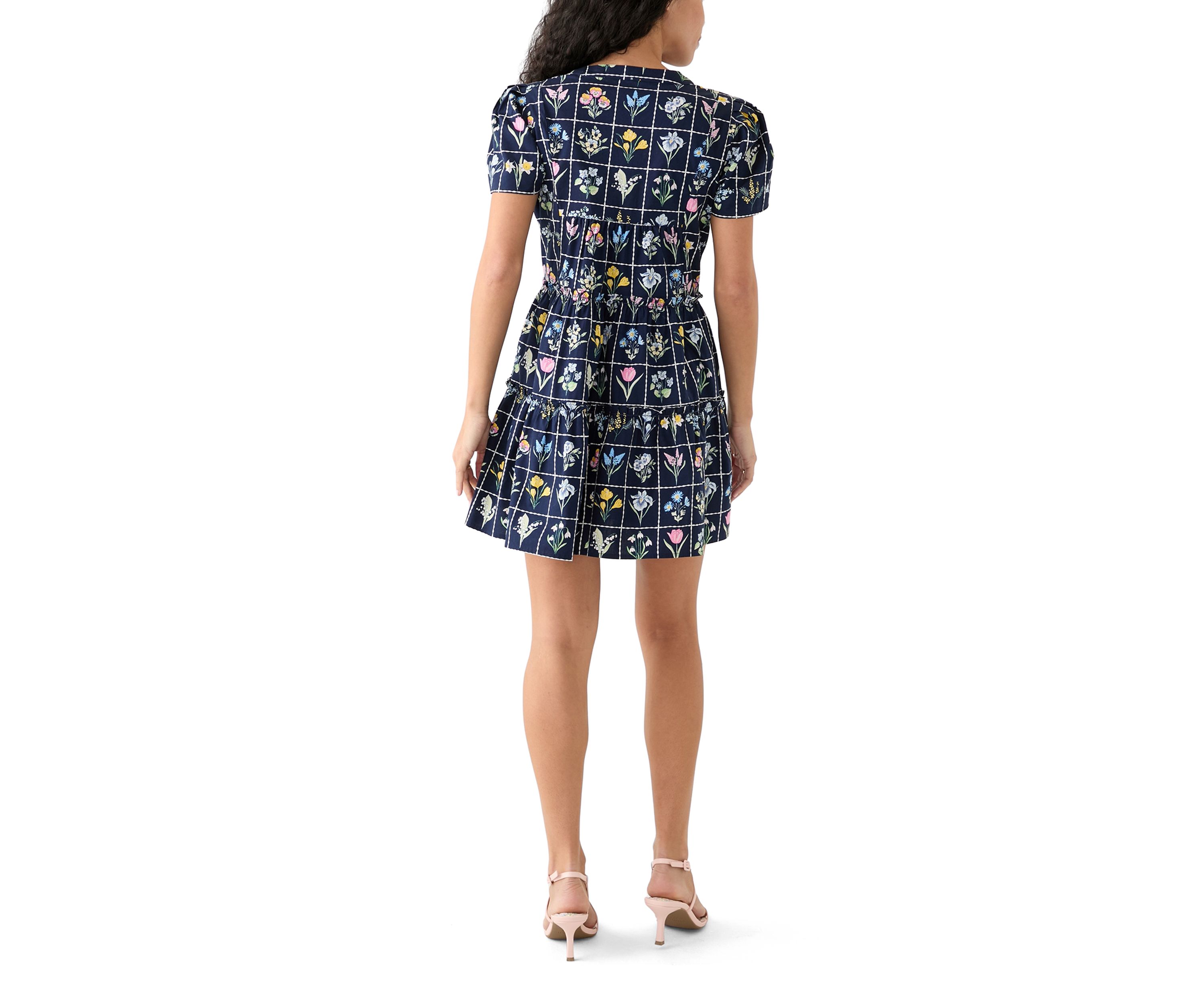 Petite Short Sleeve Tiered Dress