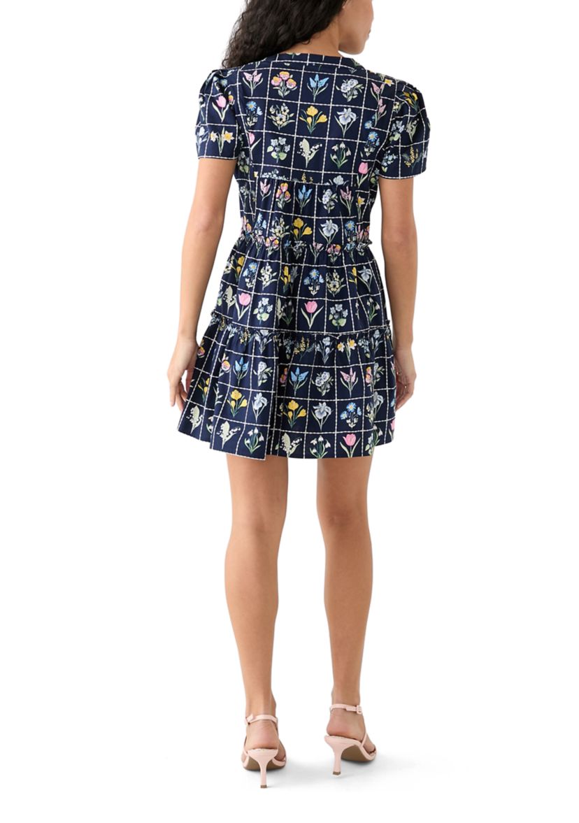 Petite Short Sleeve Tiered Dress