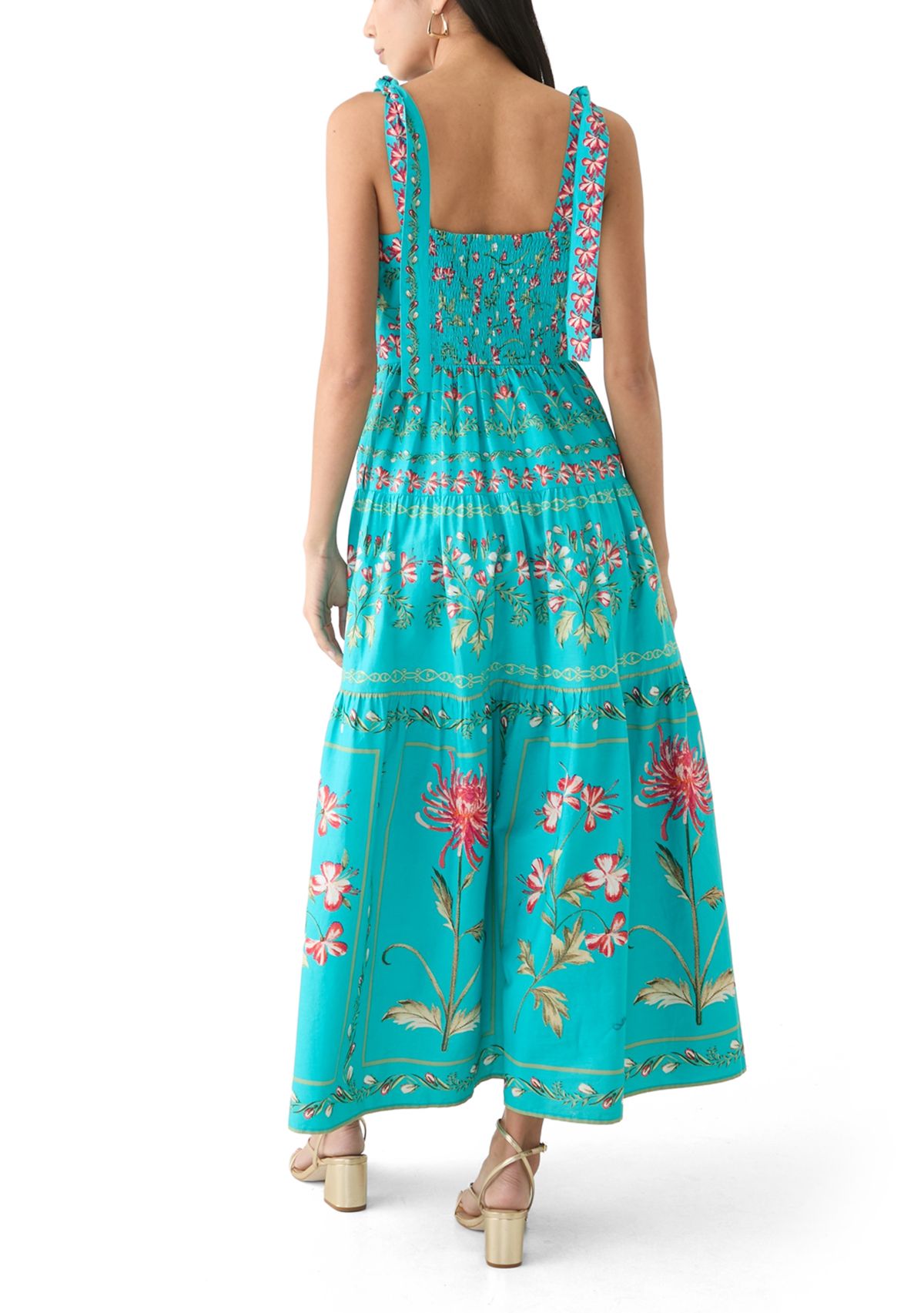 Petite Sleeveless Printed Maxi Dress