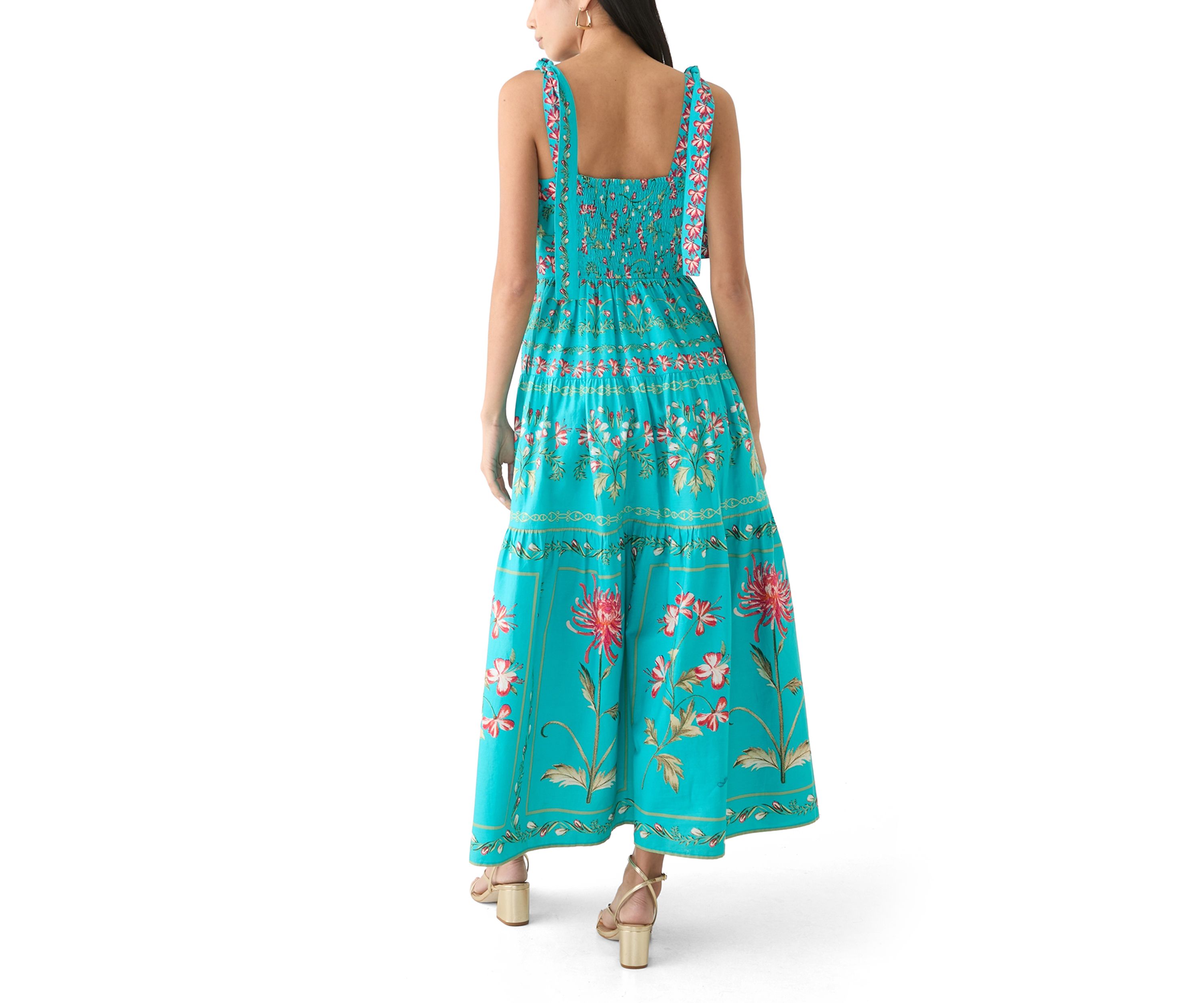Petite Sleeveless Printed Maxi Dress