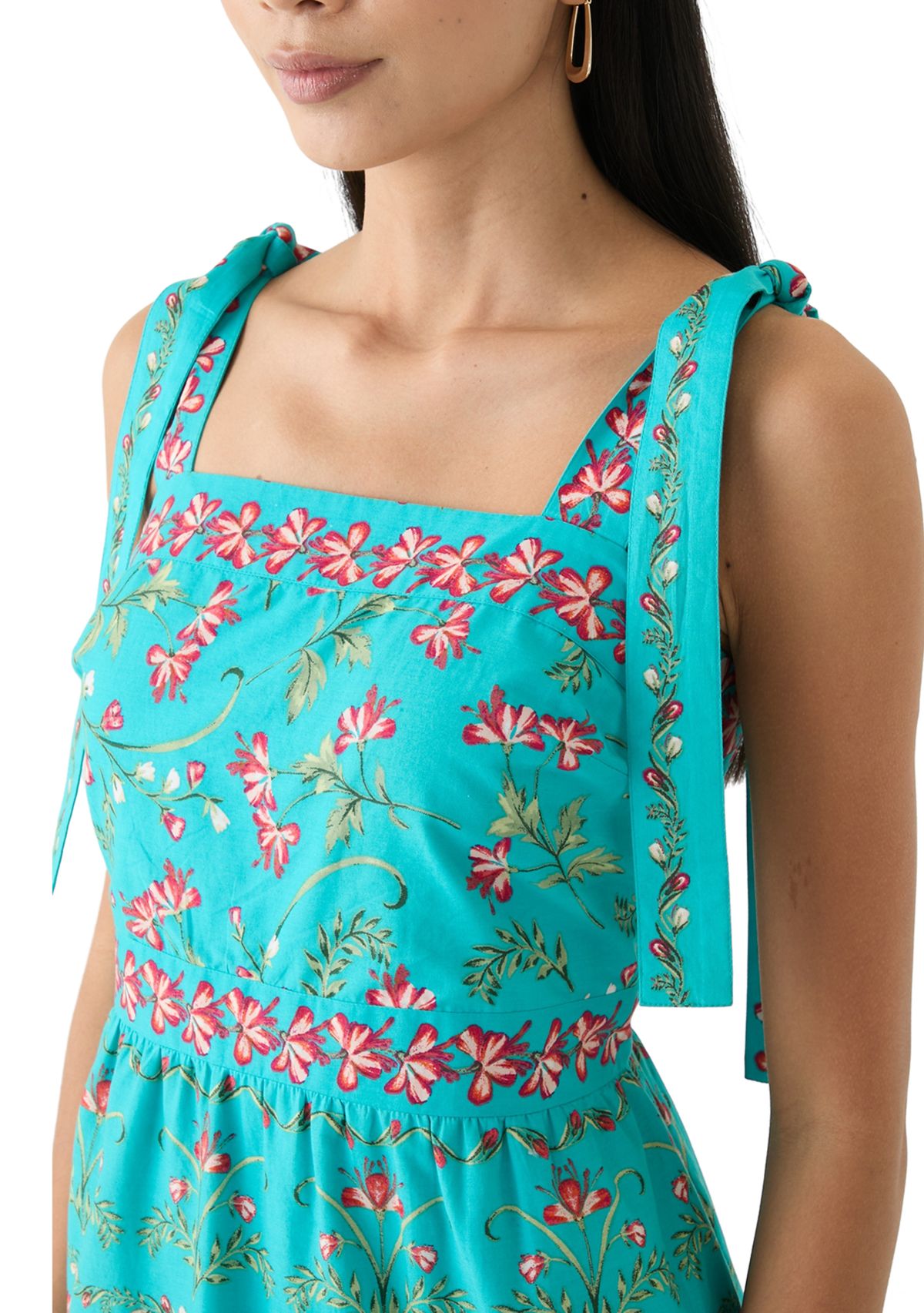 Petite Sleeveless Printed Maxi Dress