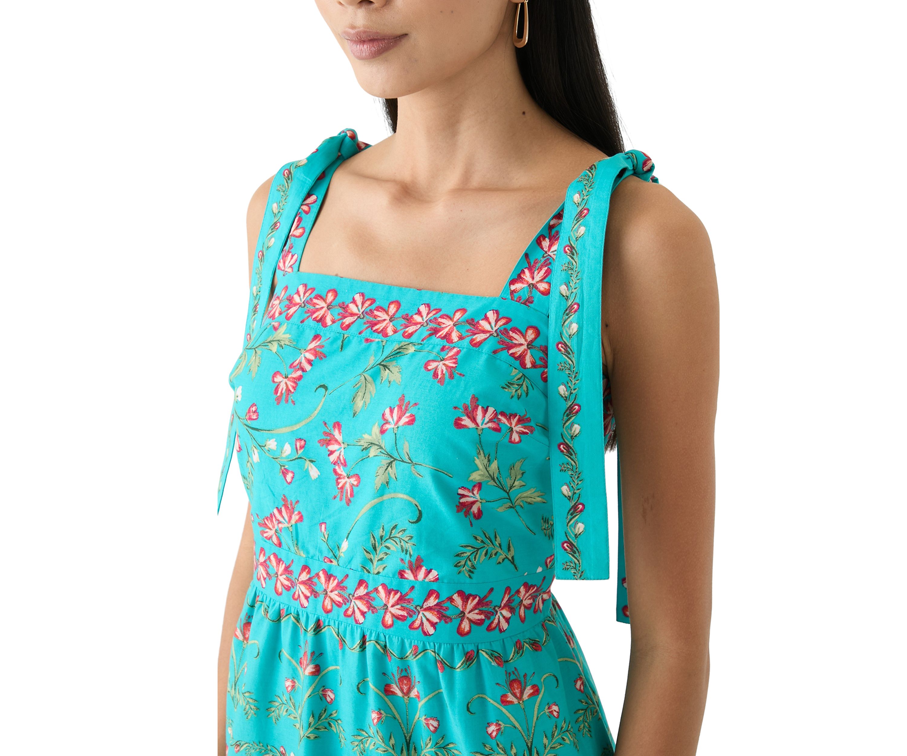 Petite Sleeveless Printed Maxi Dress