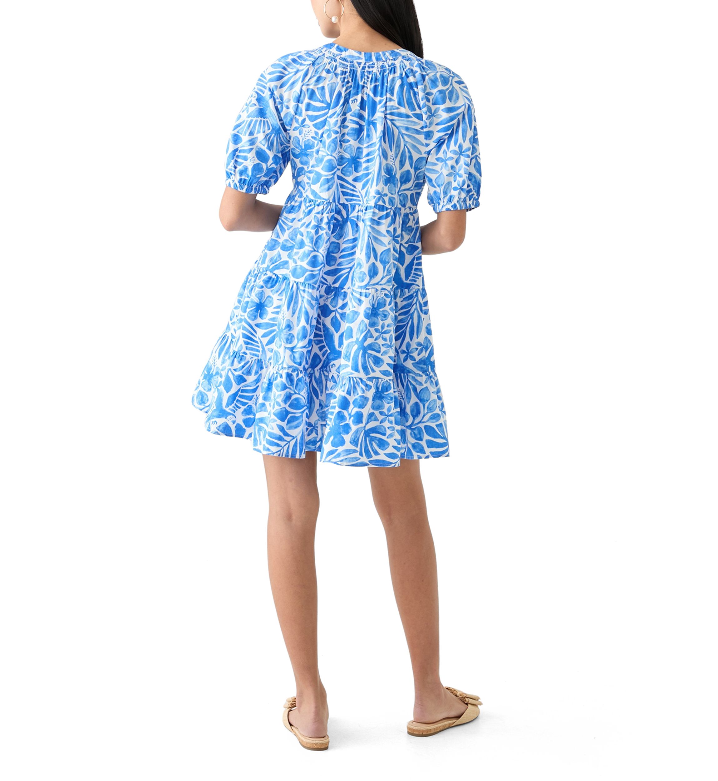 Petite Puff Sleeve Peasant Dress
