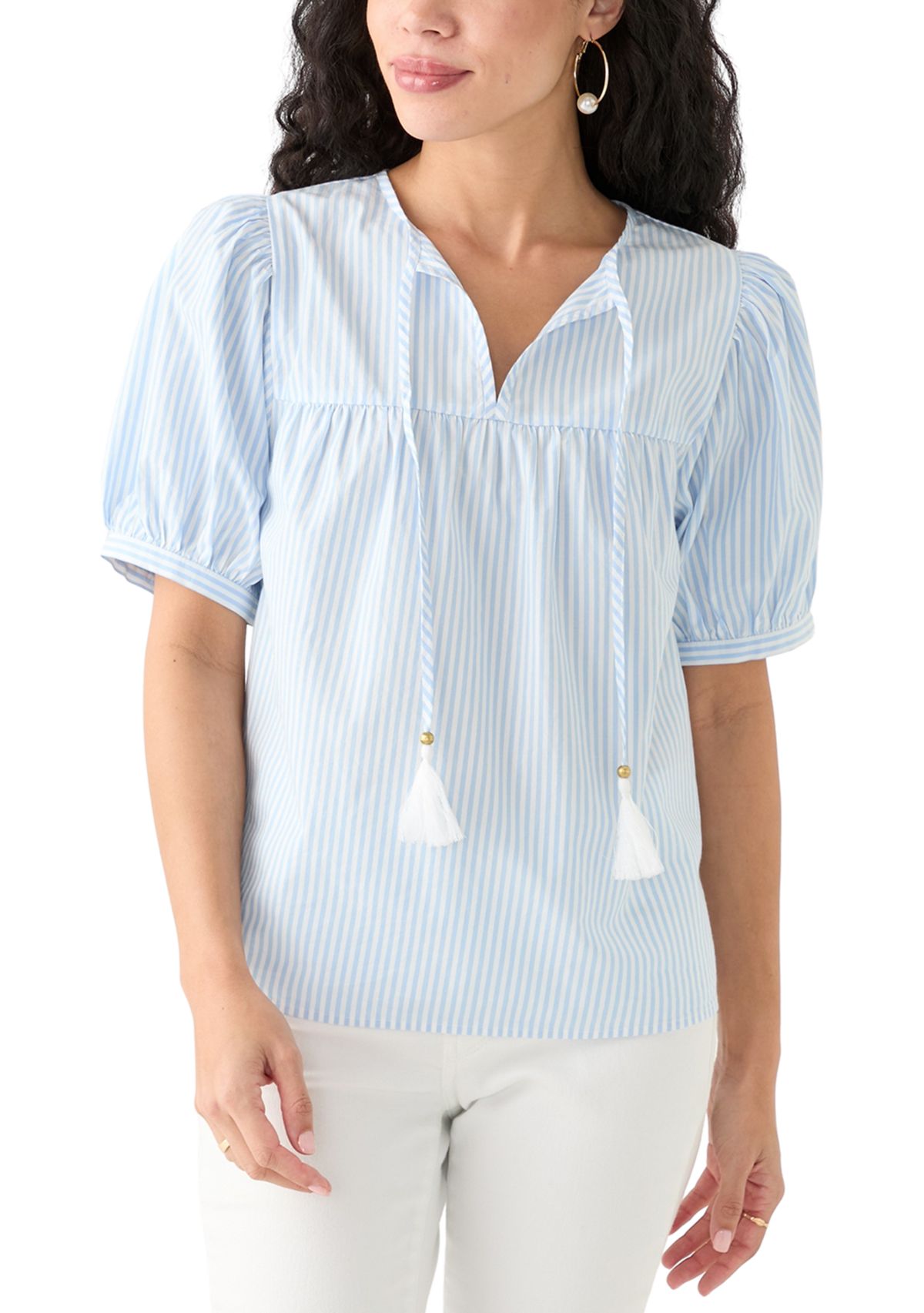 Petite Tassel Peasant Top