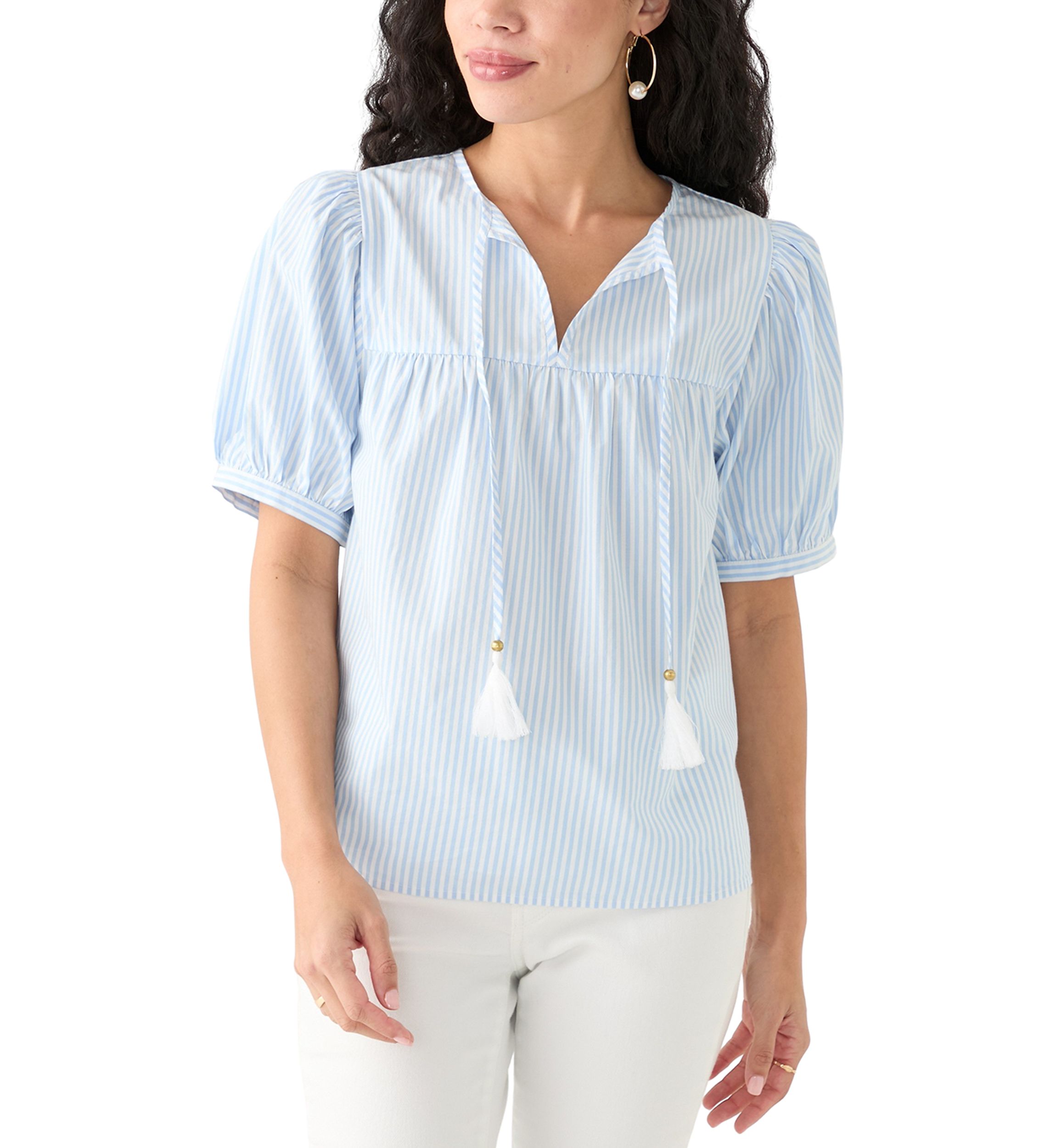 Petite Tassel Peasant Top