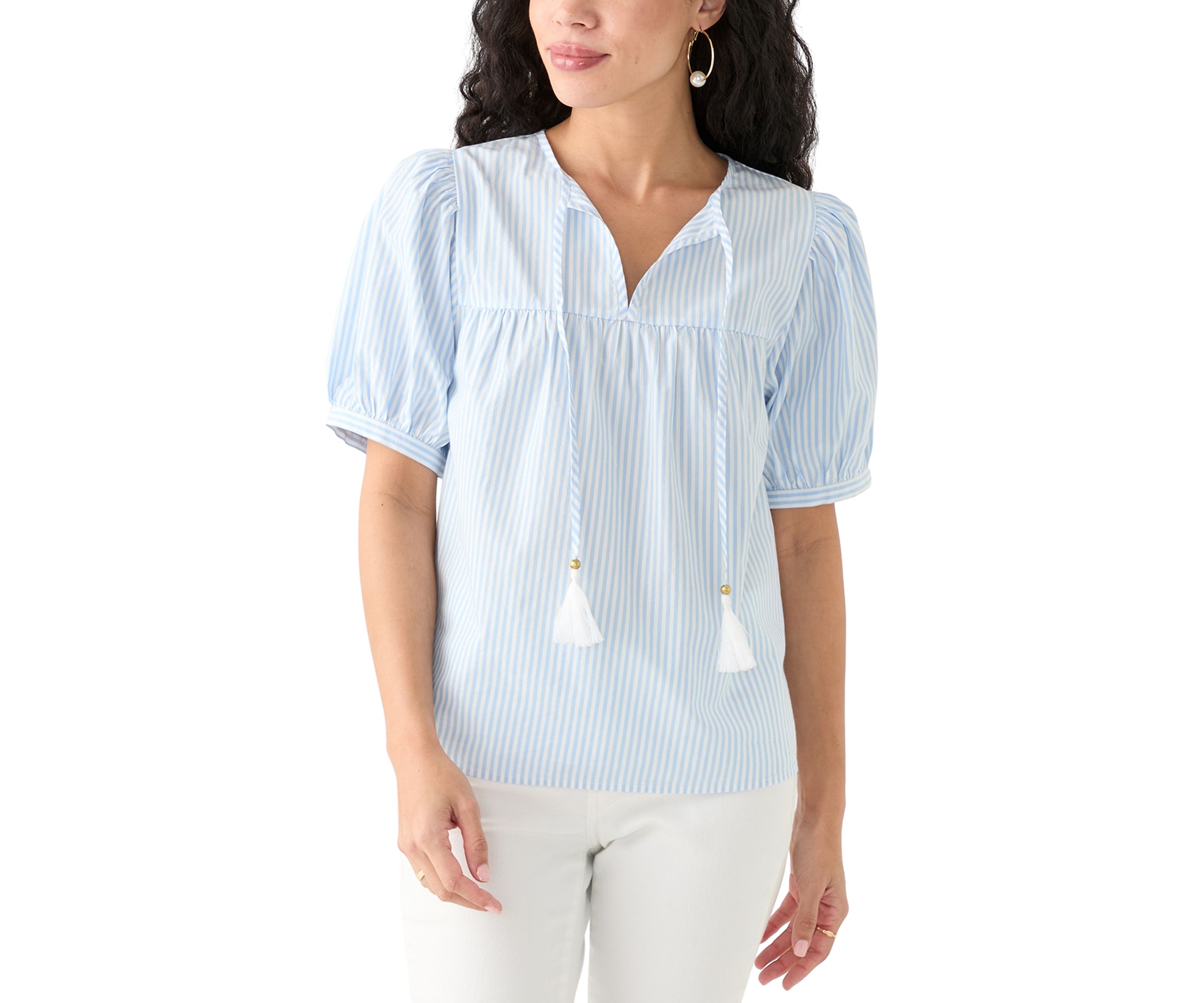 Petite Tassel Peasant Top