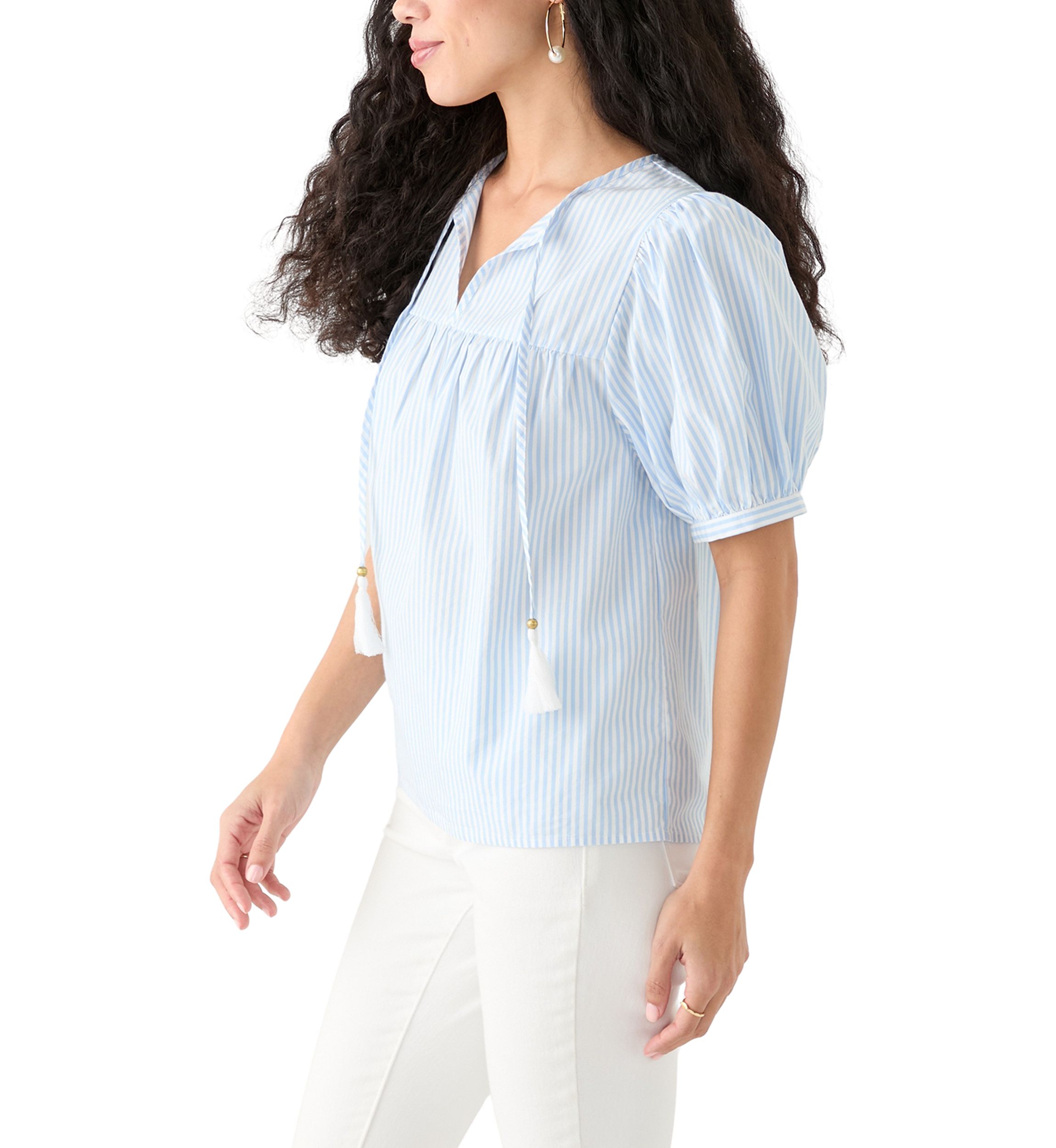 Petite Tassel Peasant Top