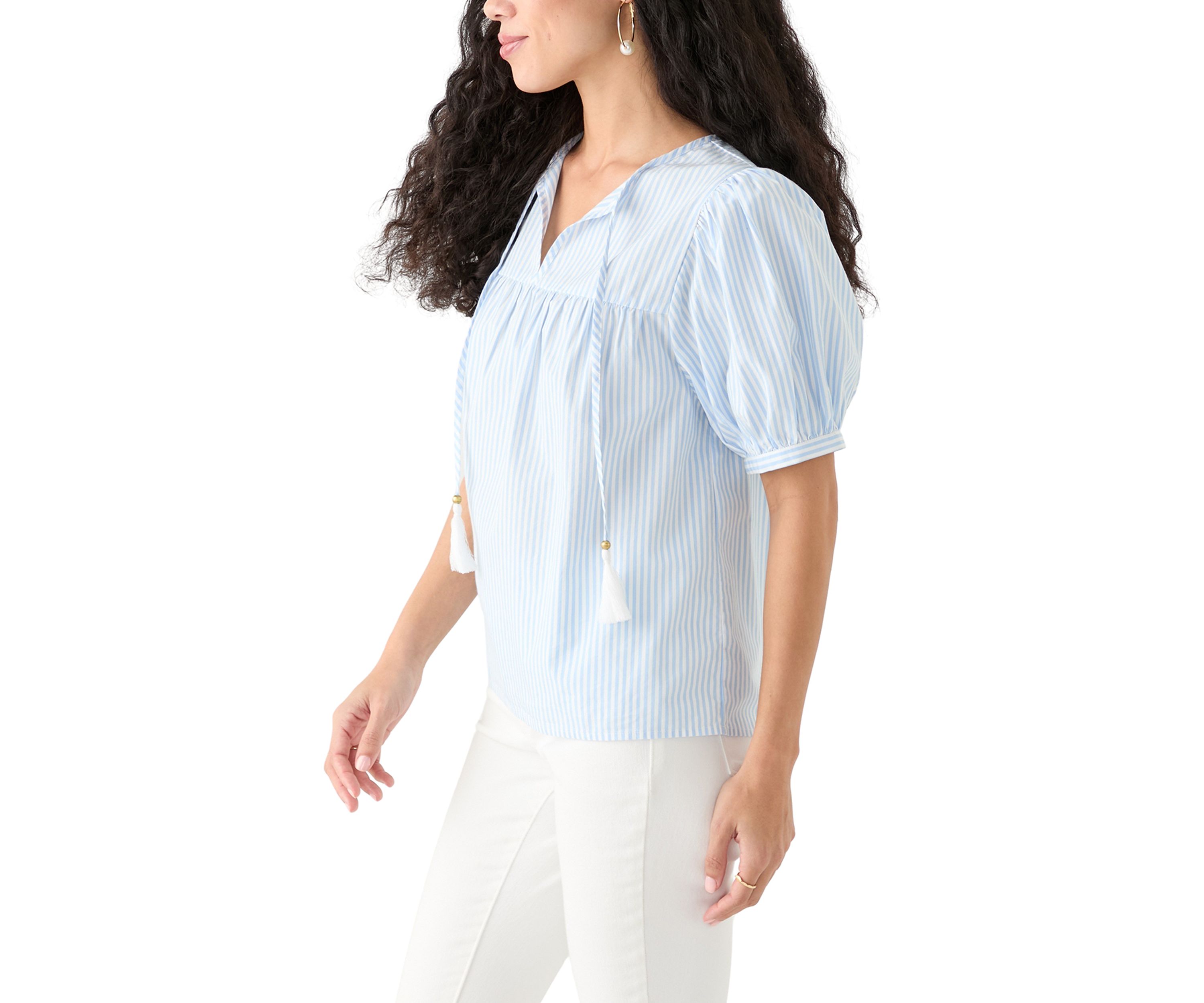 Petite Tassel Peasant Top