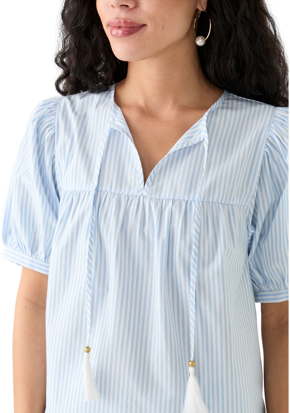 Petite Tassel Peasant Top