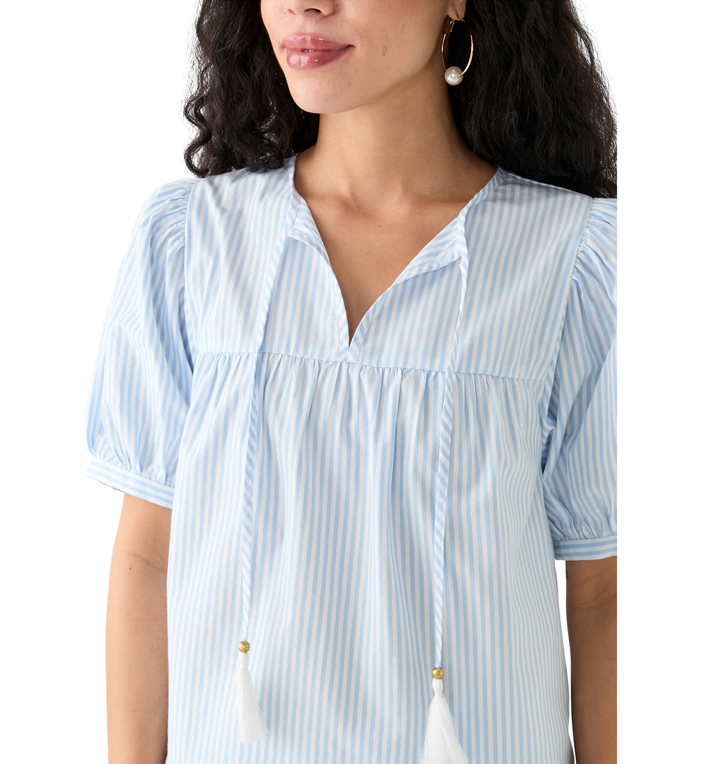 Petite Tassel Peasant Top