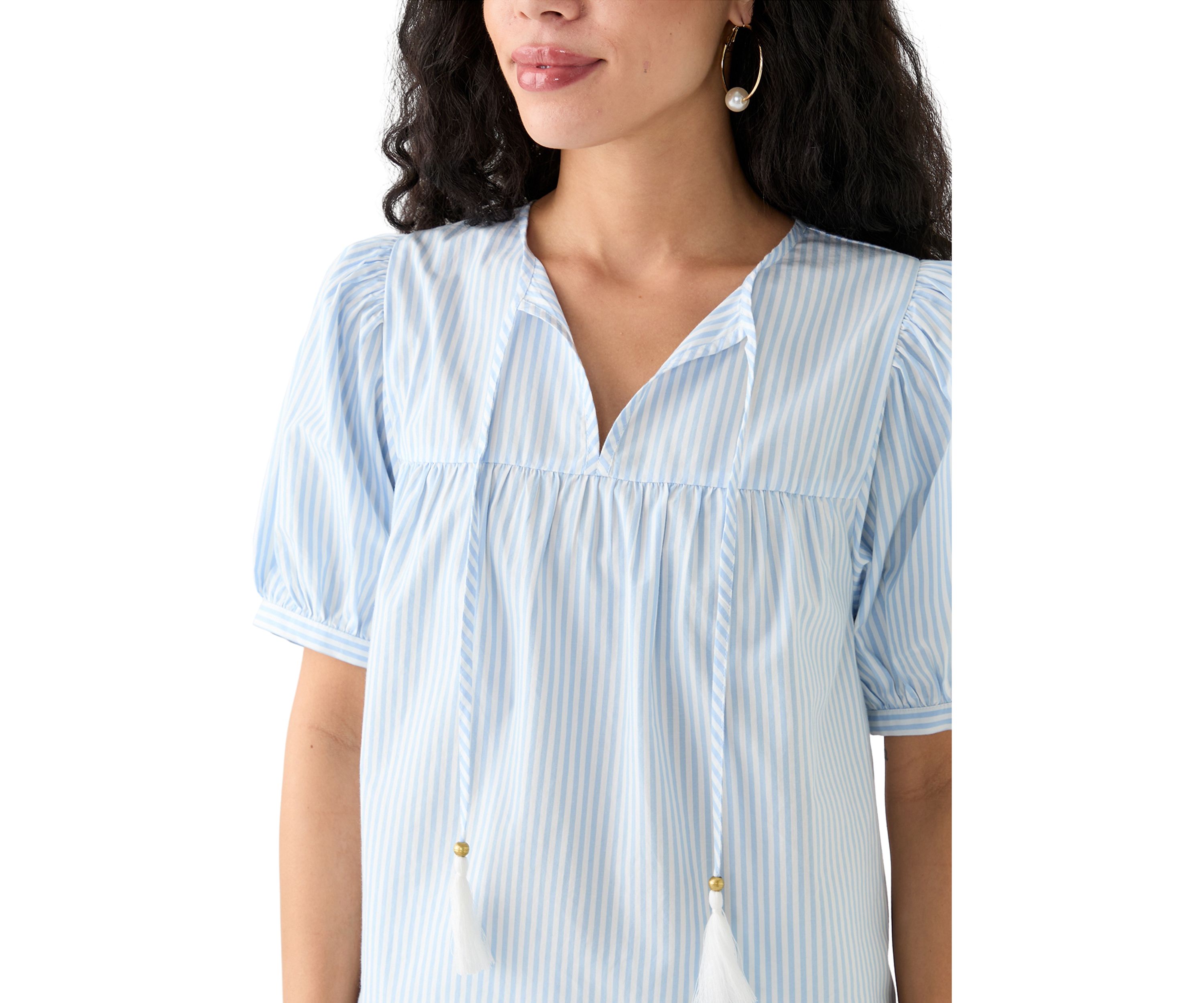 Petite Tassel Peasant Top