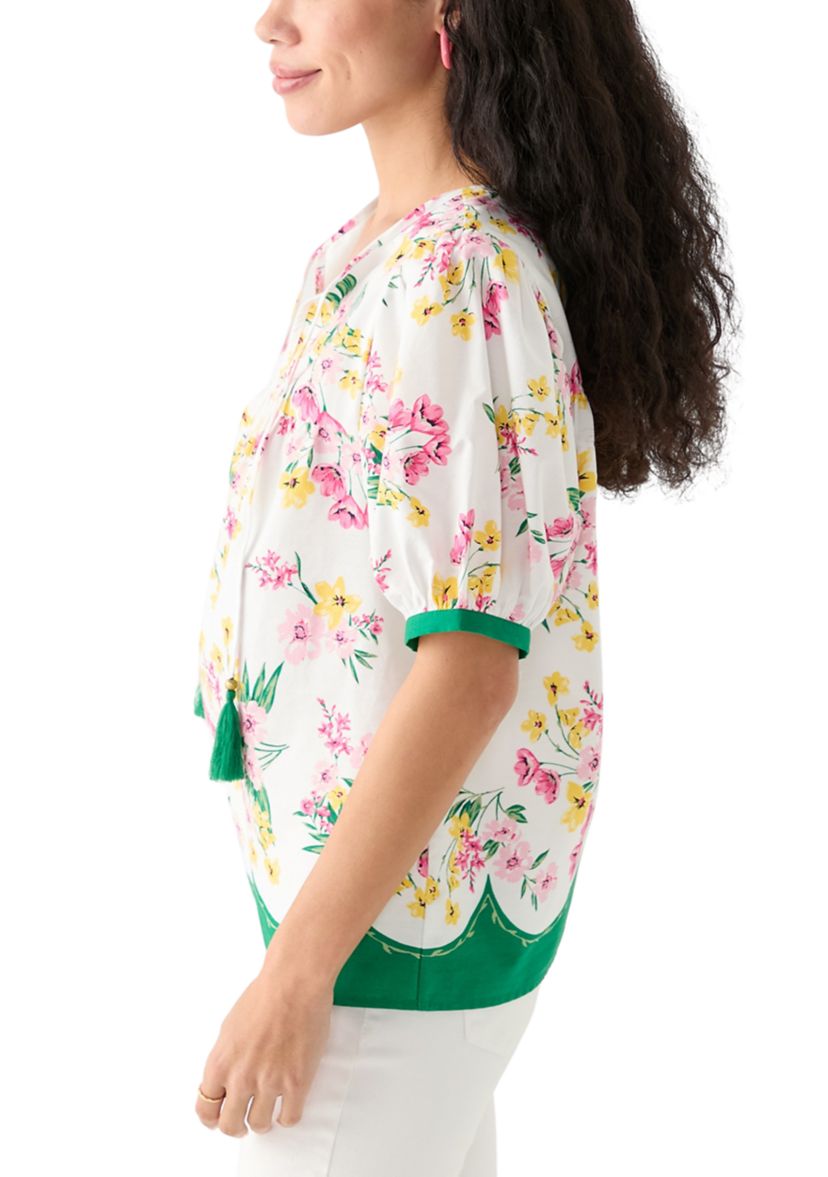 Petite Tassel Peasant Top