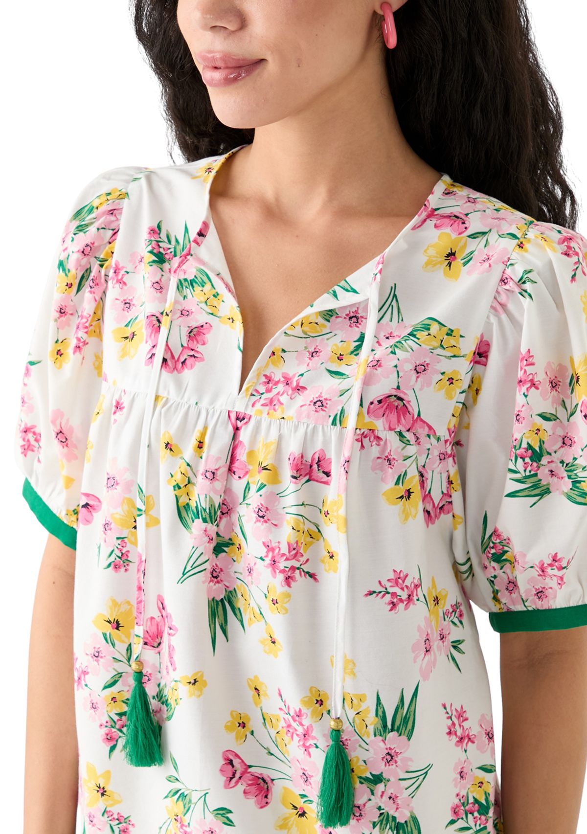 Petite Tassel Peasant Top
